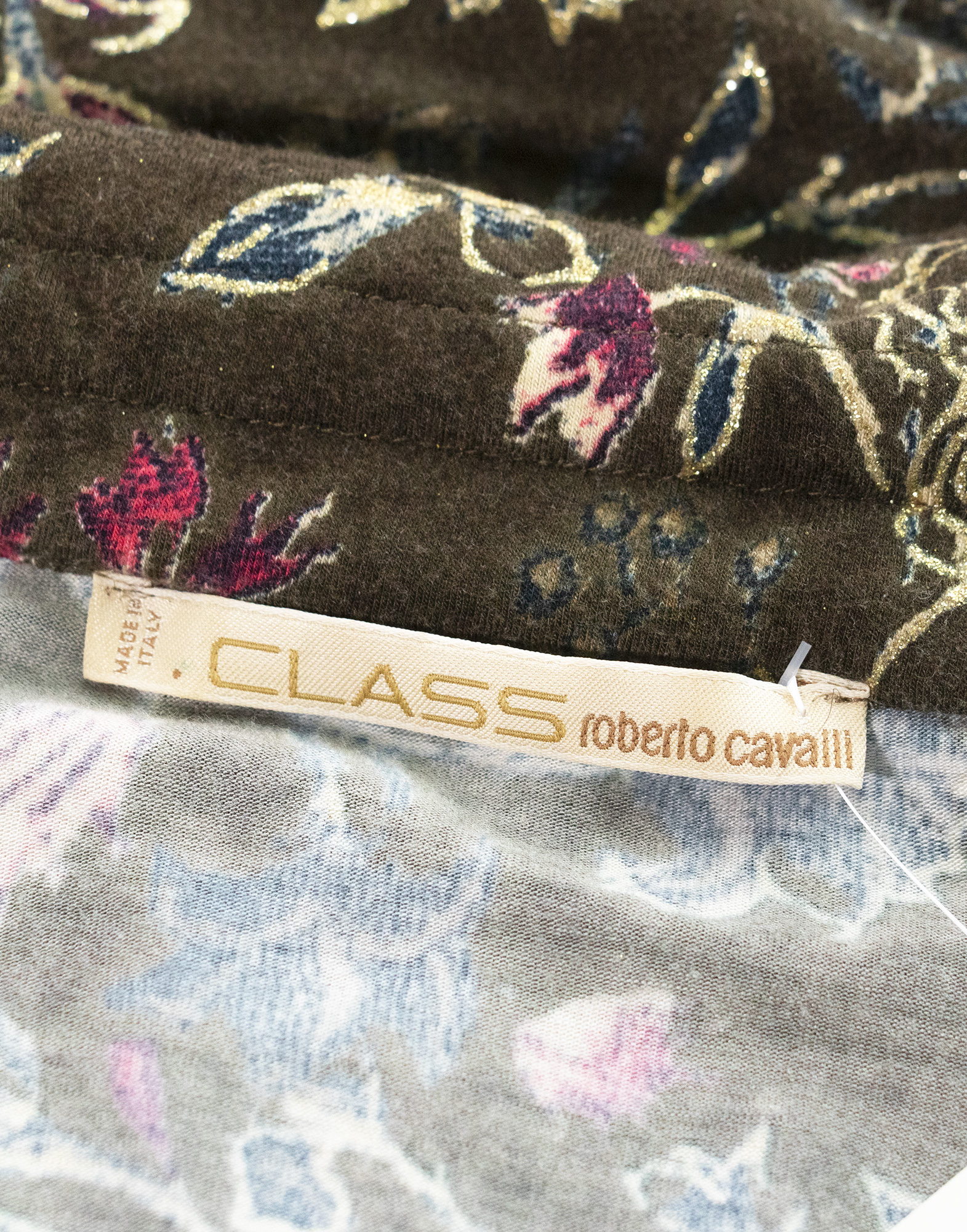 Class Roberto Cavalli - Floral viscose t-shirt
