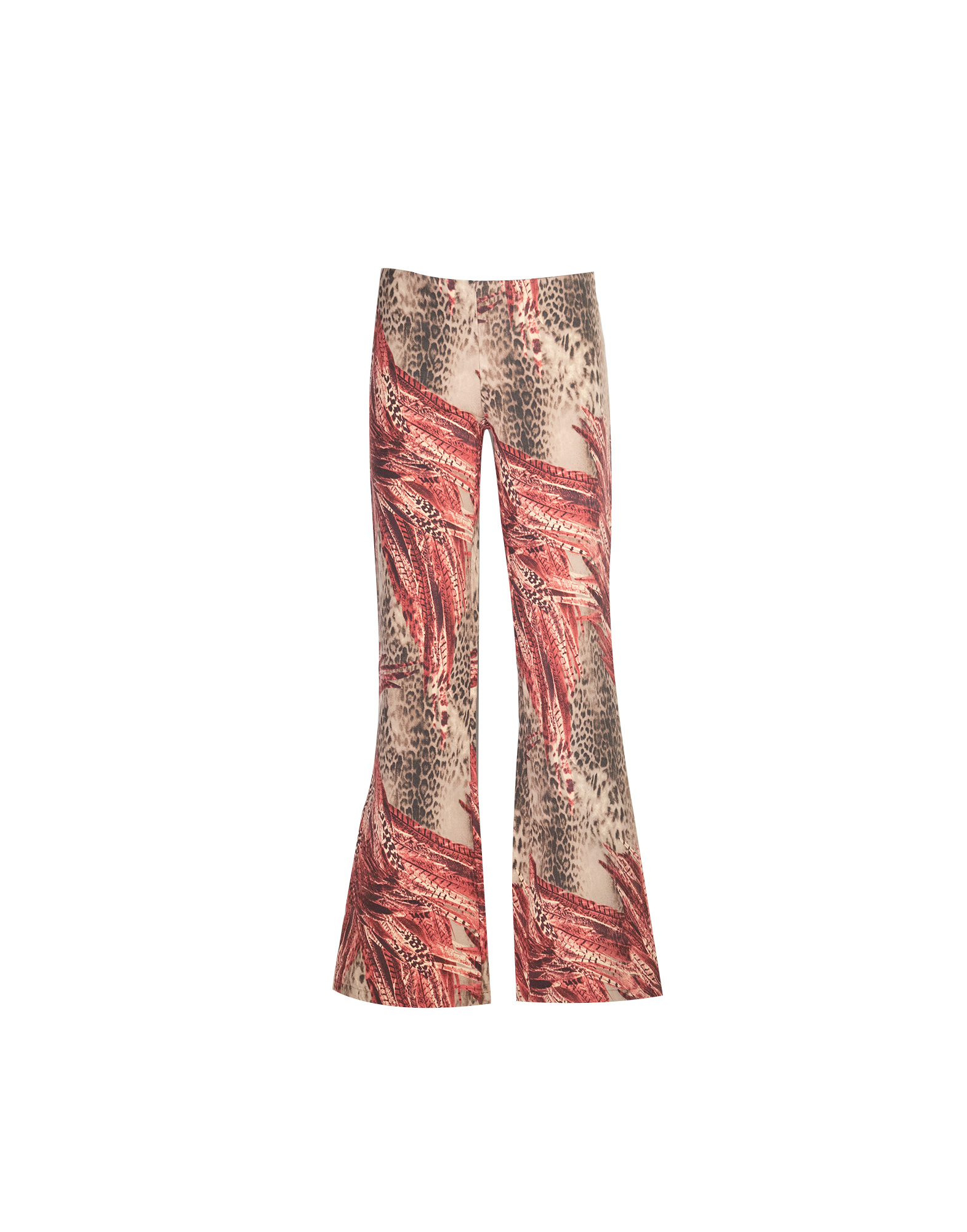 Just Cavalli - Animalier patterned flare trousers