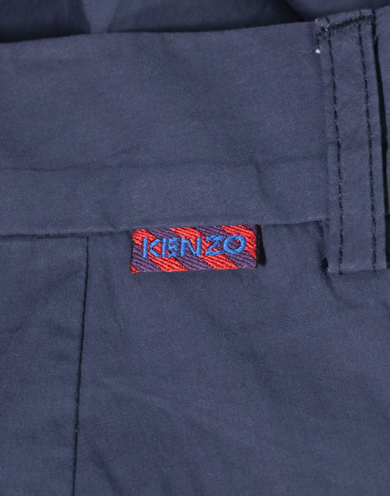 Kenzo - Pantaloni blu in cotone