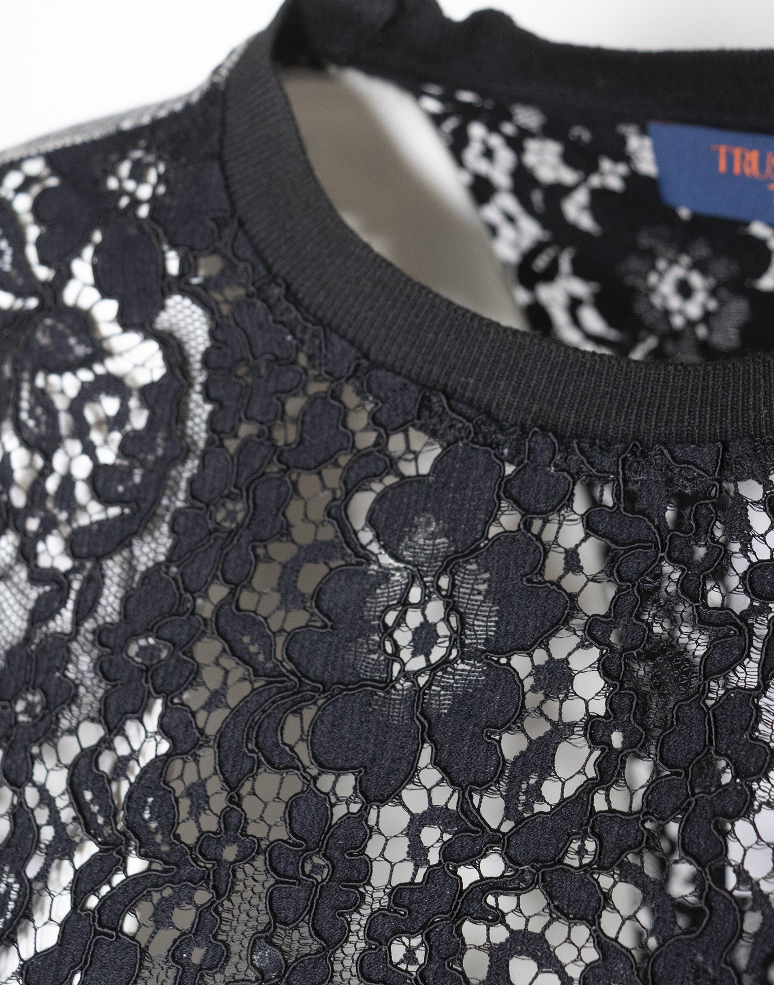 Trussardi - Black lace T-shirt