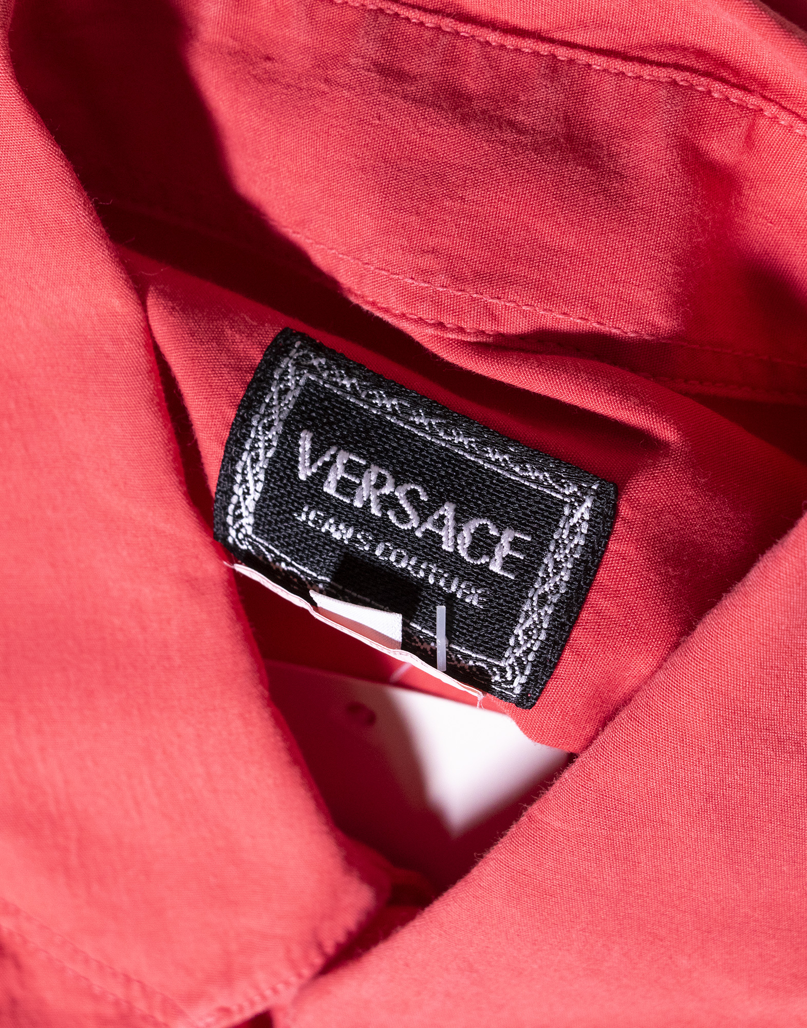 Versace Jeans Couture - Camicia rossa anni '90 in cotone