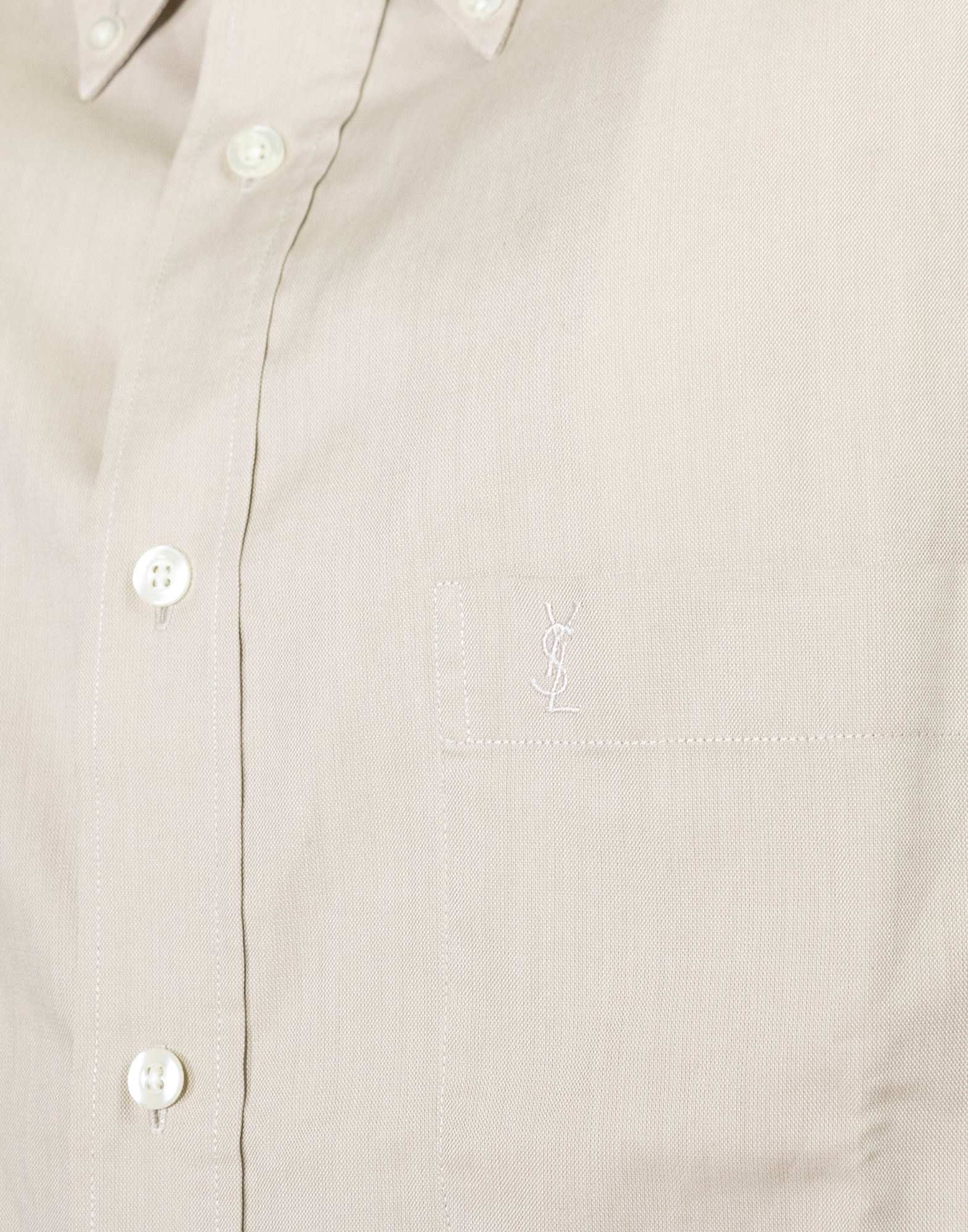 Yves Saint Laurent - Camicia plain in 100% cotone