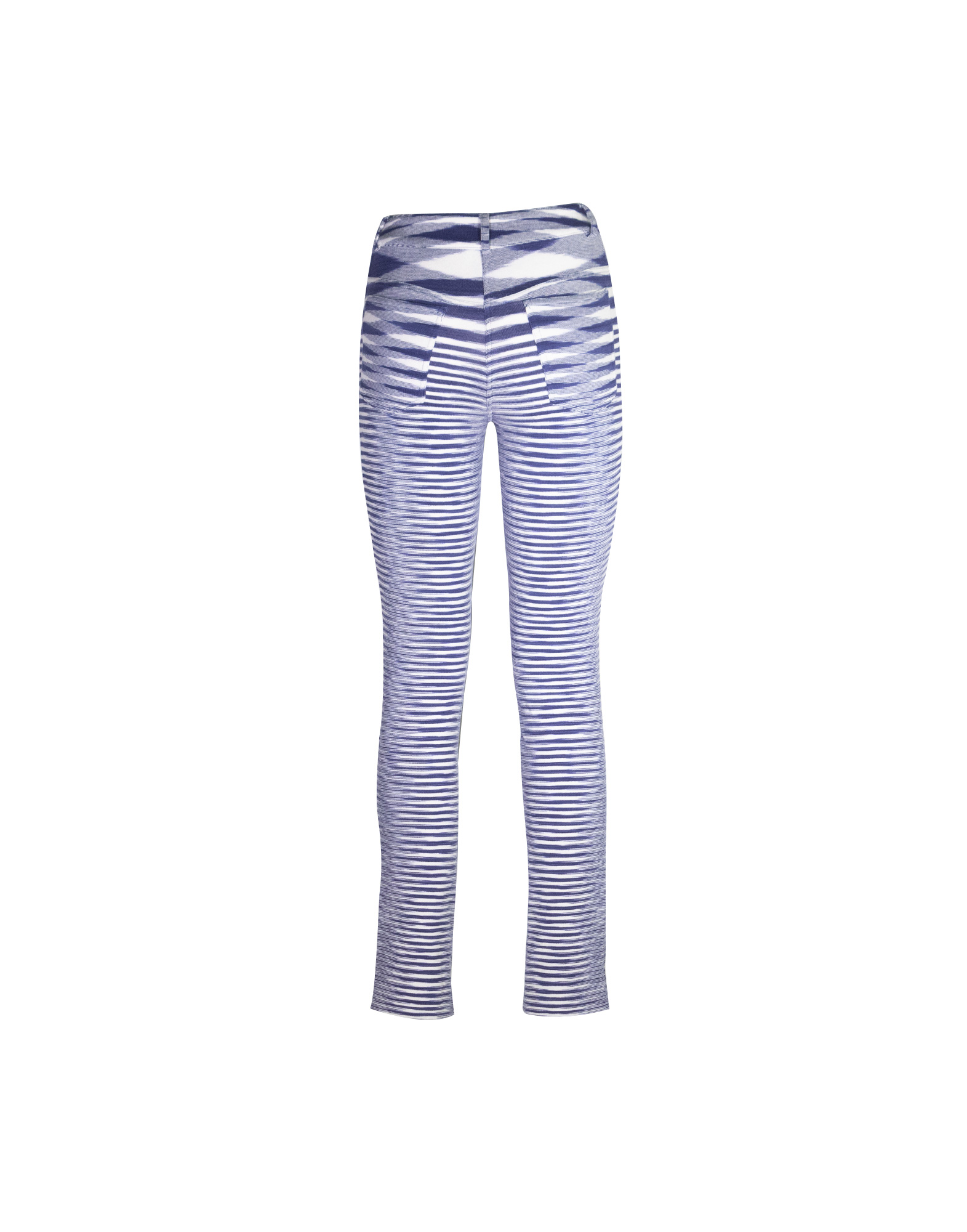 Missoni - 80s blue stretch trousers