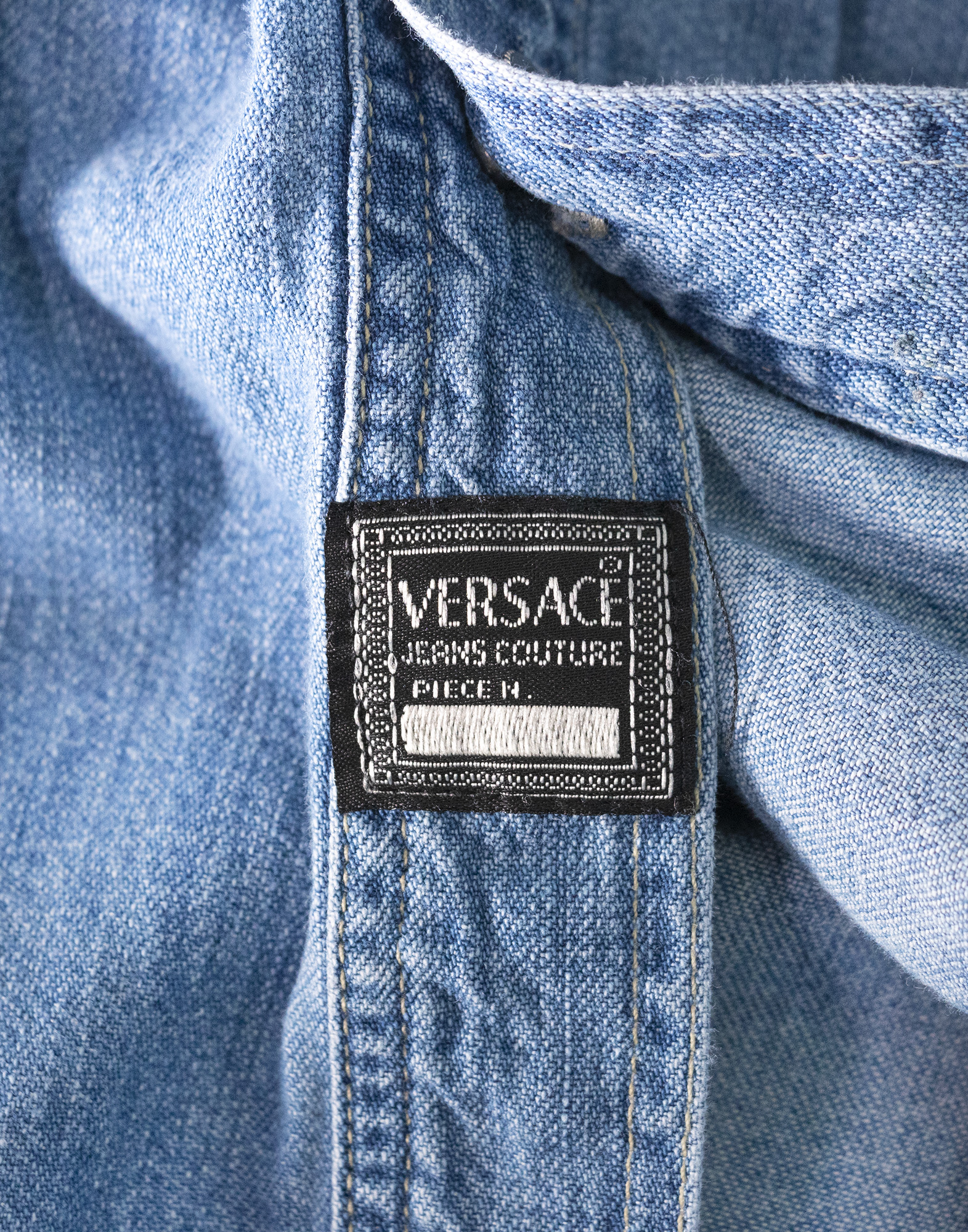 Versace Jeans Couture - Camicia in denim da uomo anni '90