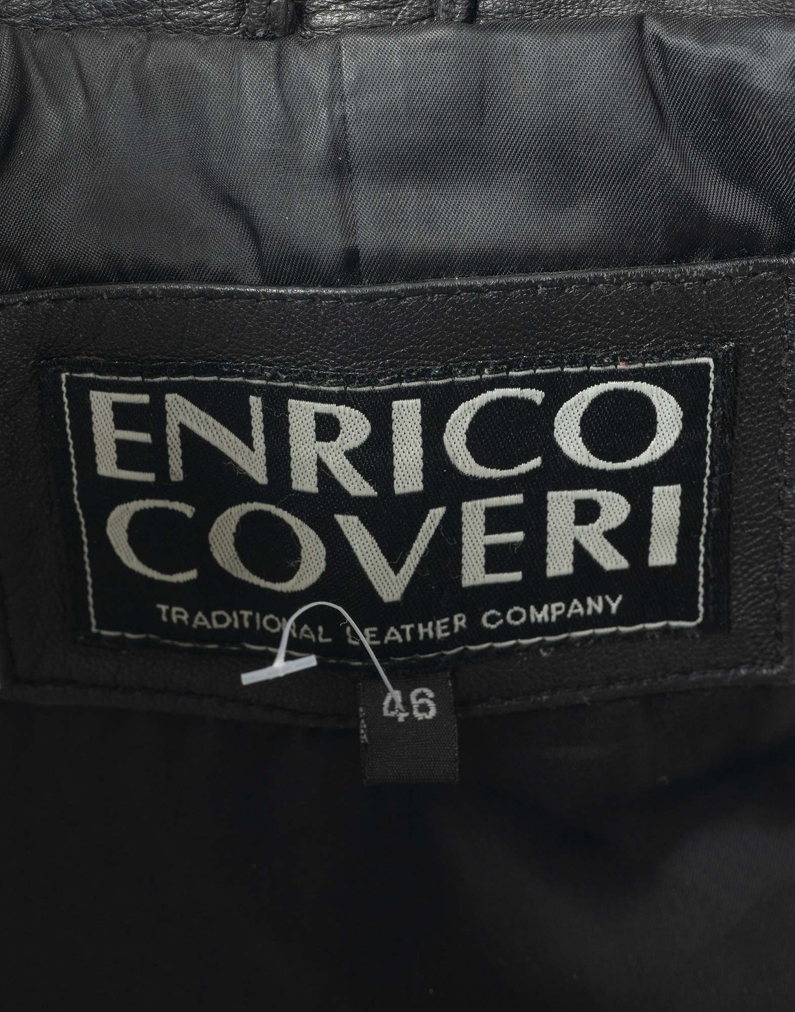 Enrico Coveri - Trench in pelle nero - immagine 3
