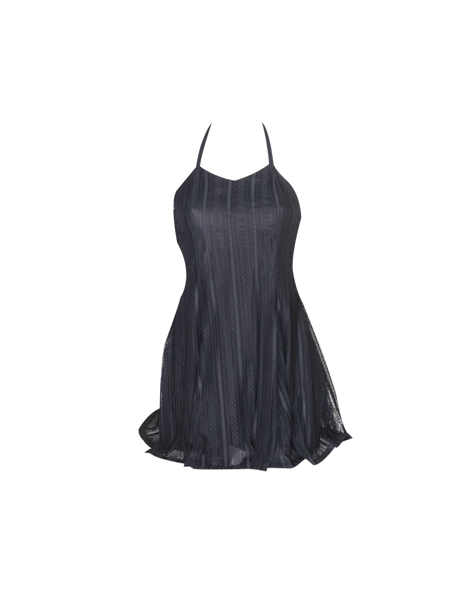 Versace Jeans Couture - Black American neckline dress