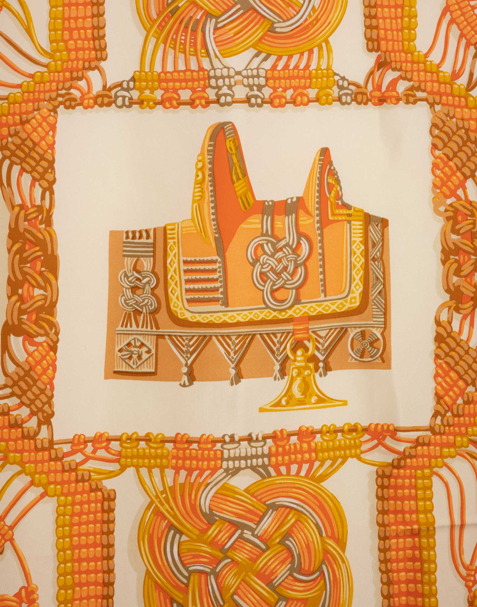 Hermes - 1980s 'Macrame' scarf - Image 3