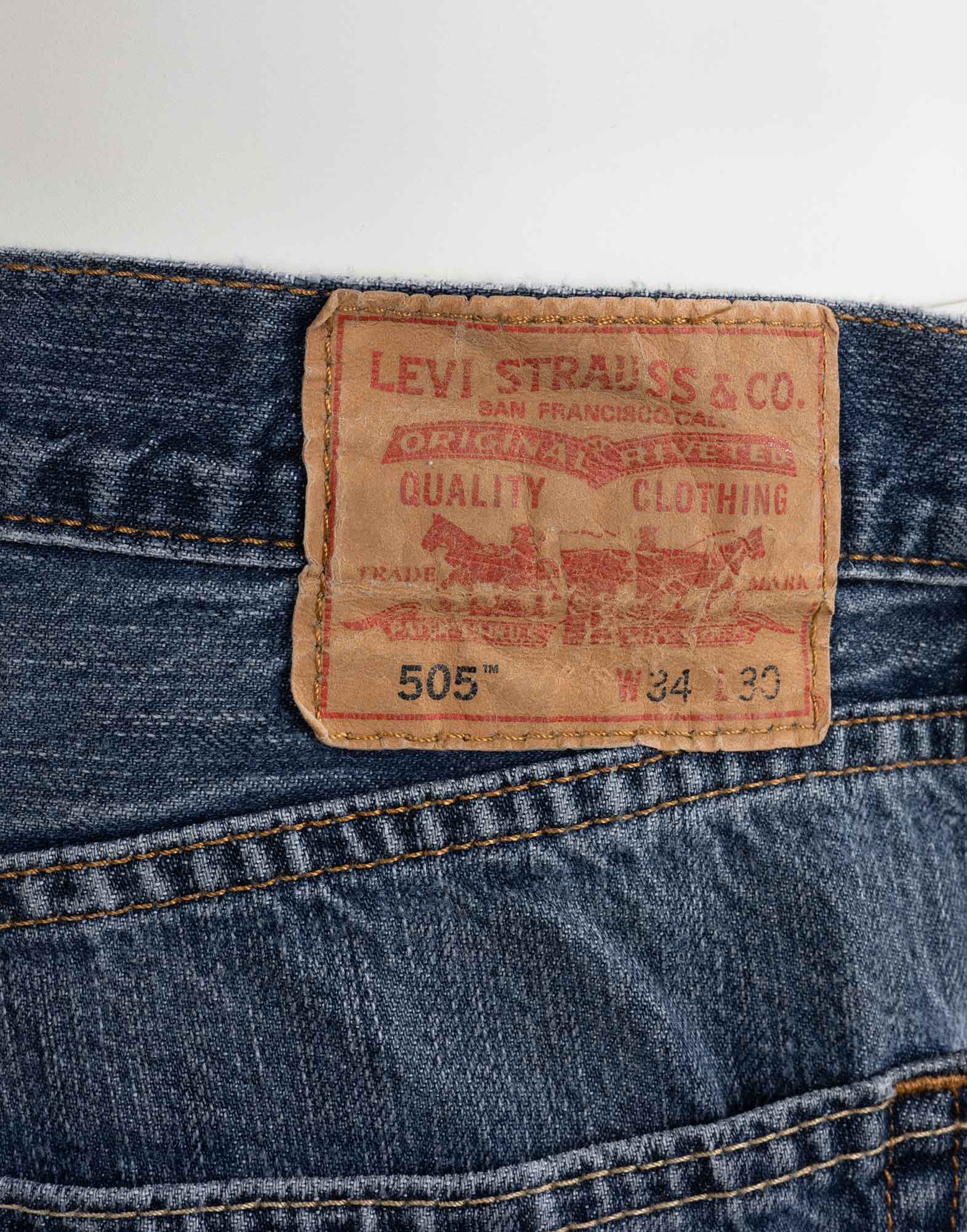 gray men's levis 505 jeans pants