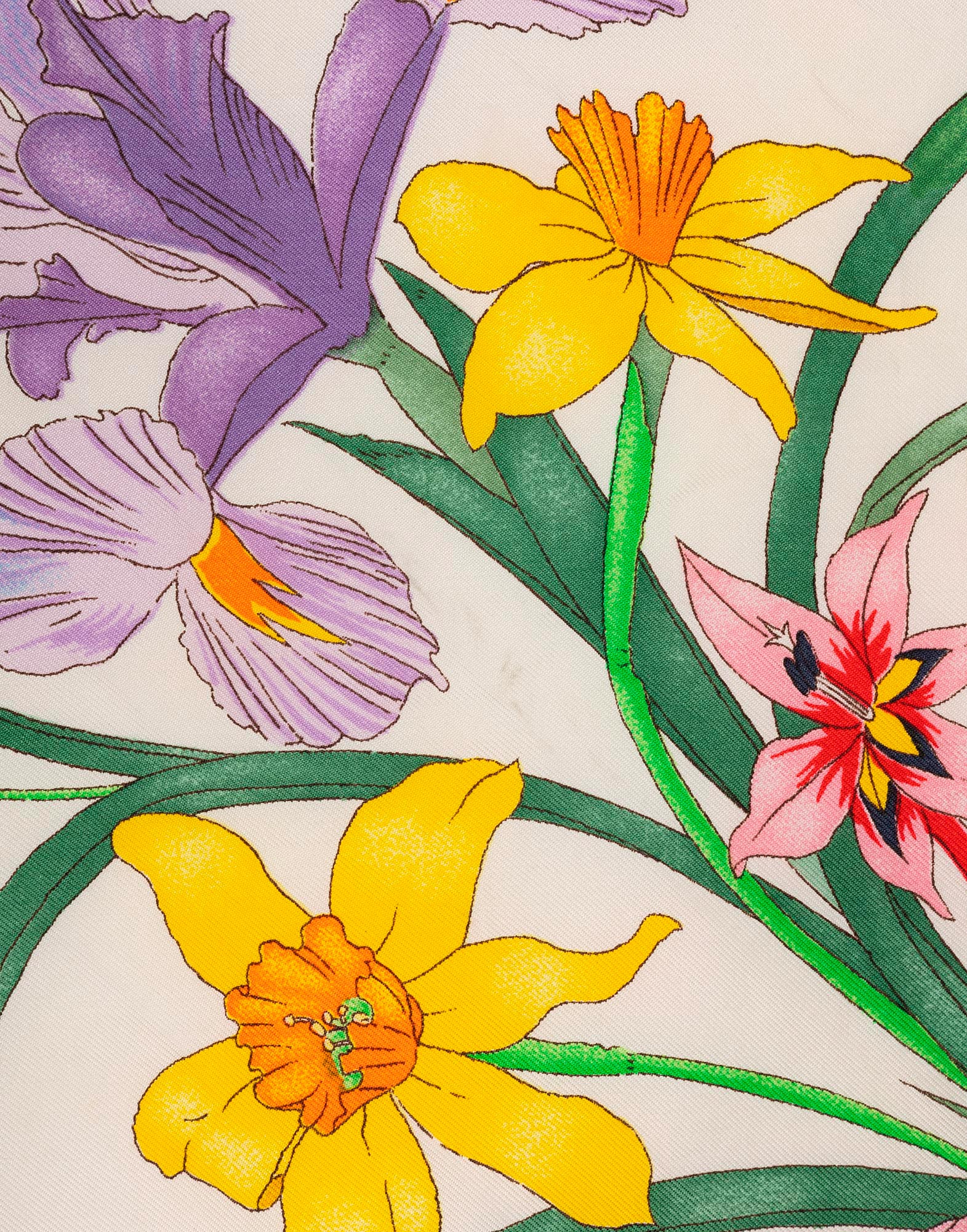 Gucci - Foulard 'Flora' anni '80 - immagine 2
