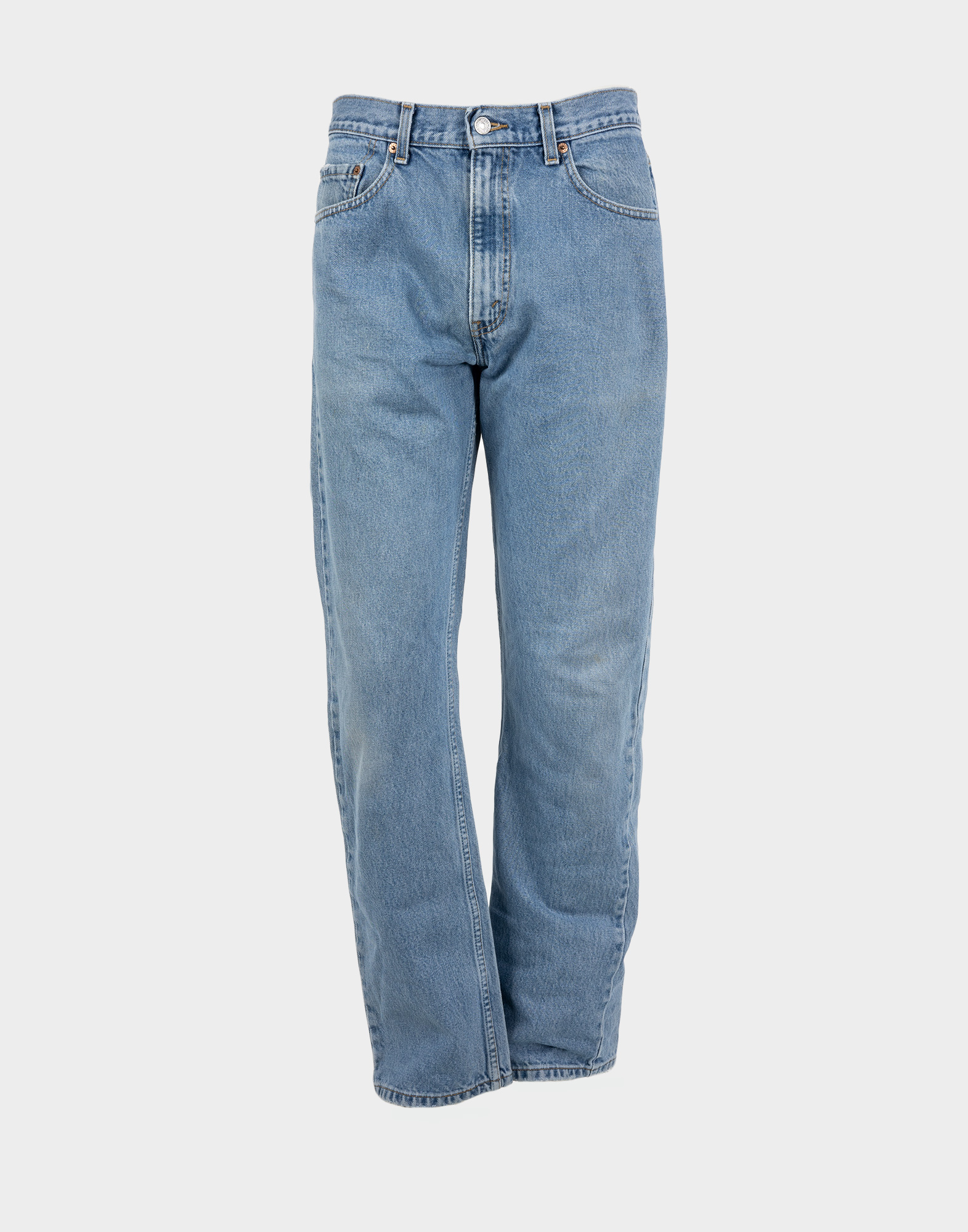 pantaloni jeans levi's da uomo in denim lavaggio chiaro
