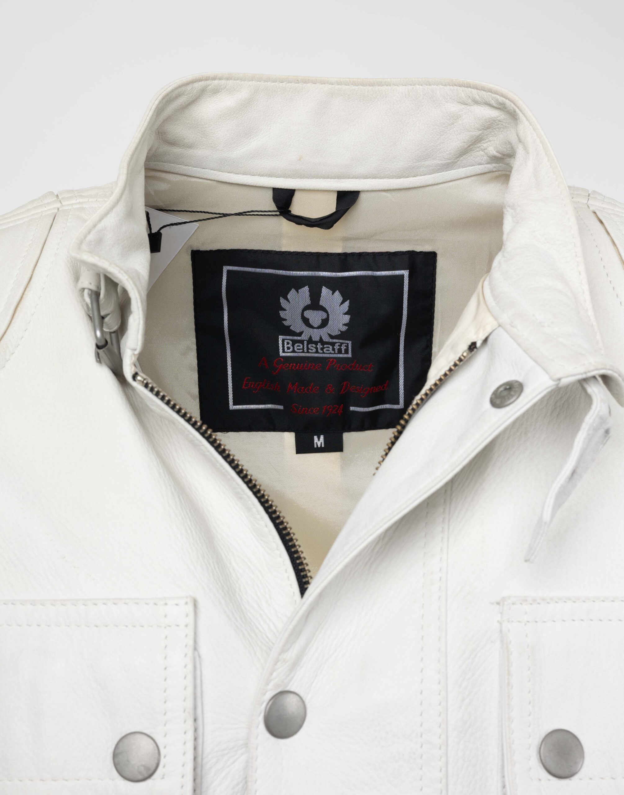 Belstaff - Giubbotto in pelle bianco - immagine 6