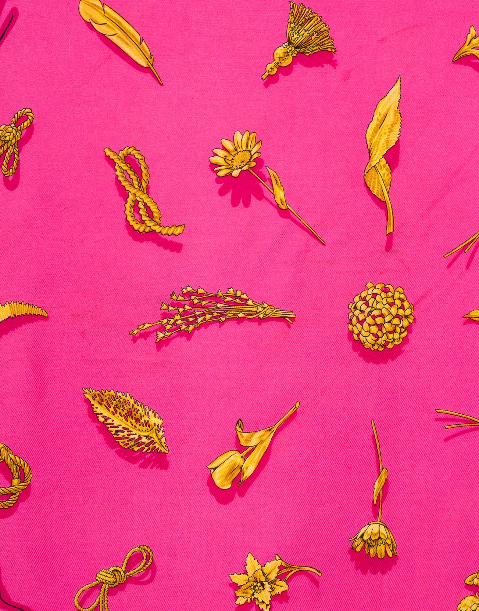 Hermes - Foulard 'Clips' rosa anni '90 - immagine 2