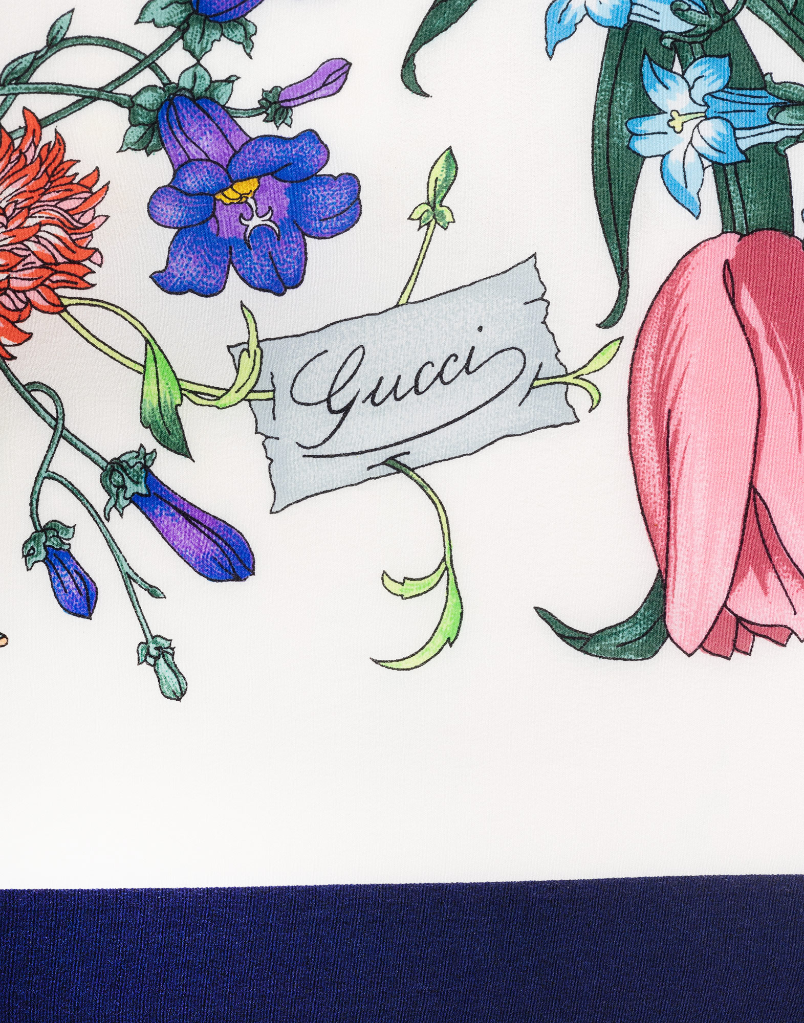 Gucci - 90s 'Flora' silk scarf - Image 2