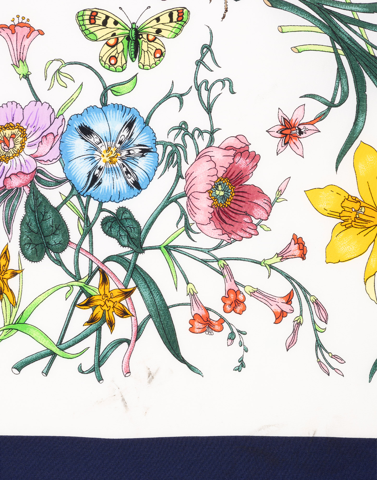 Gucci - 90s 'Flora' silk scarf - Image 4