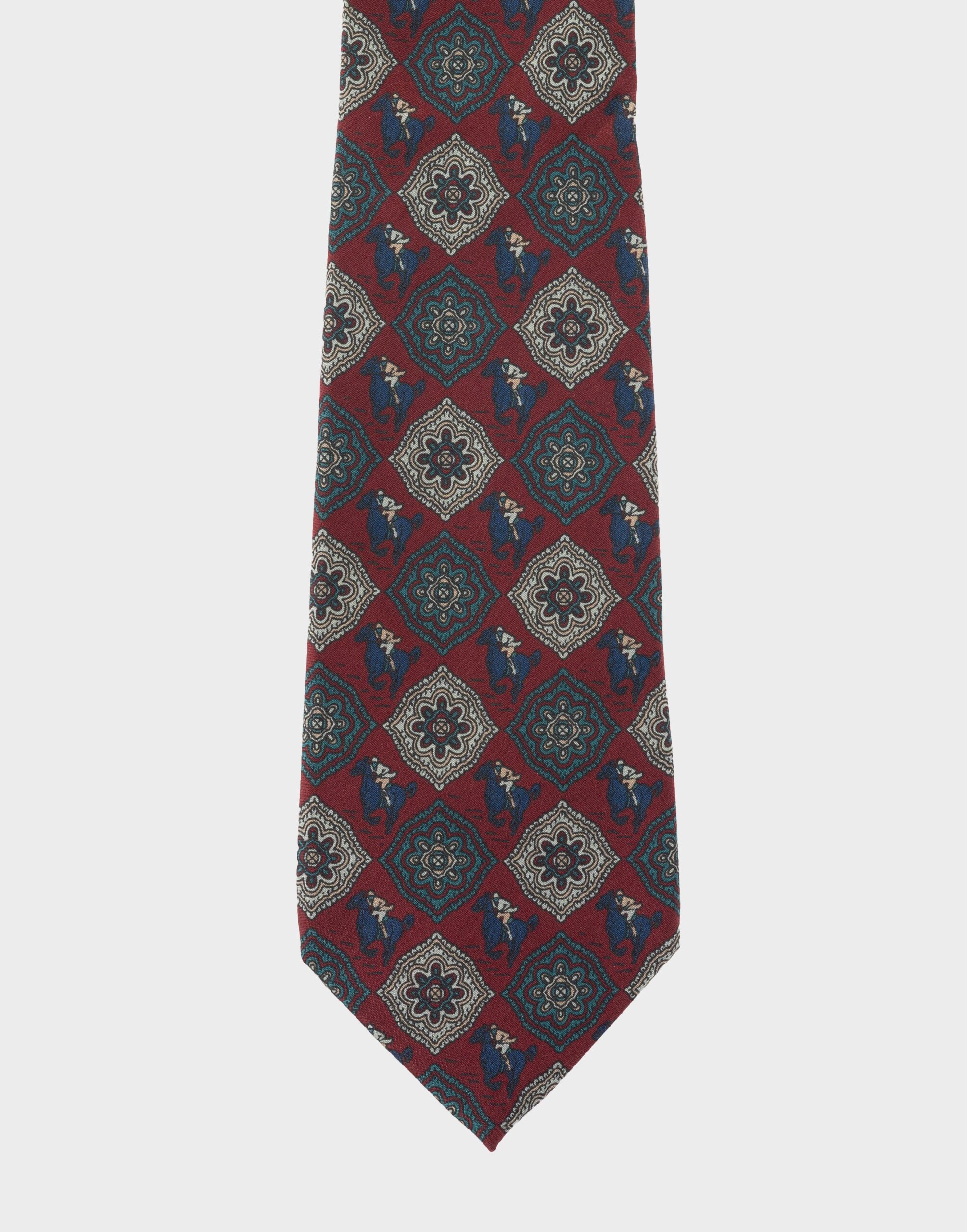 Gucci - 1980s jockey print tie