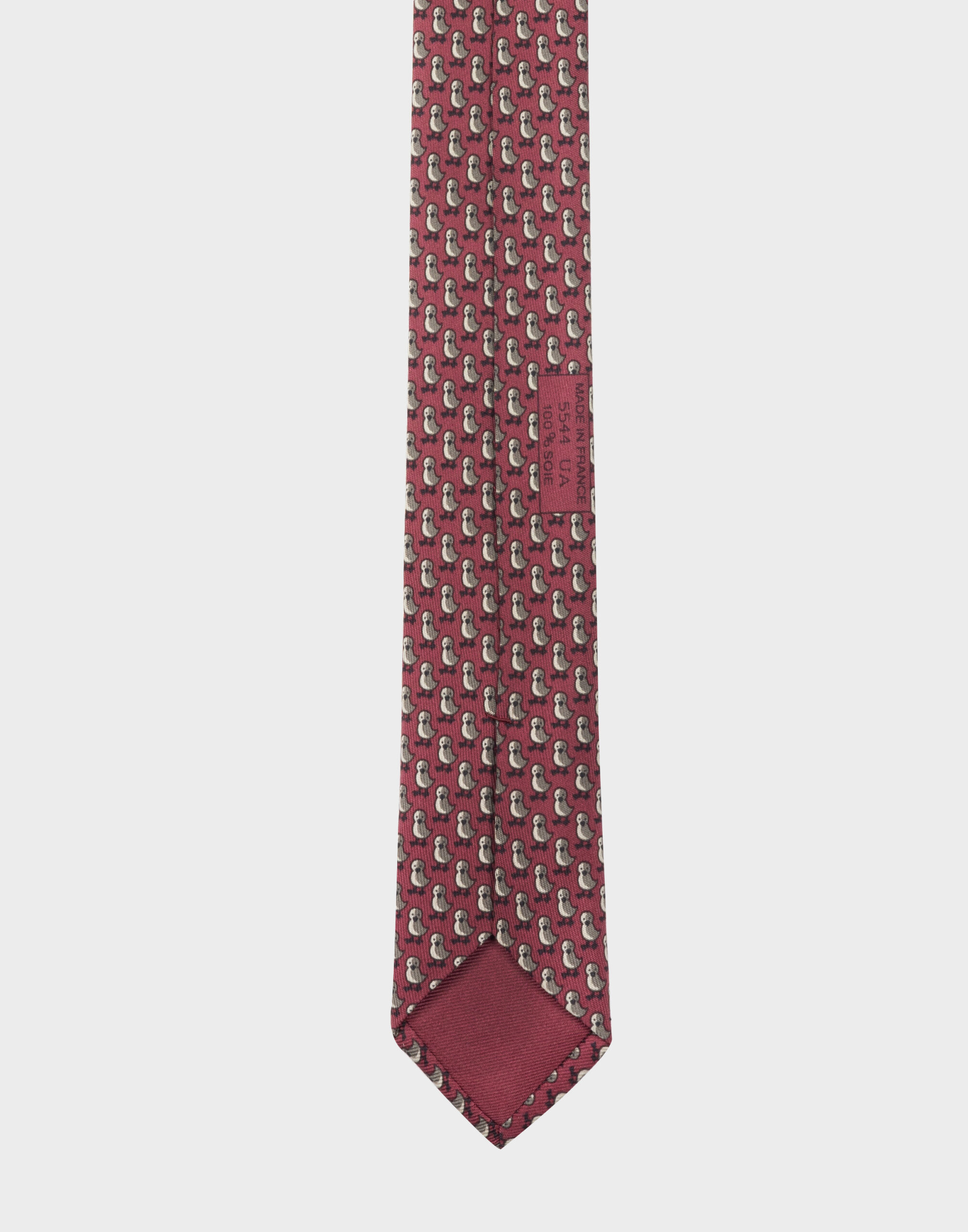 Hermes - Red tie with chicks - Image 5