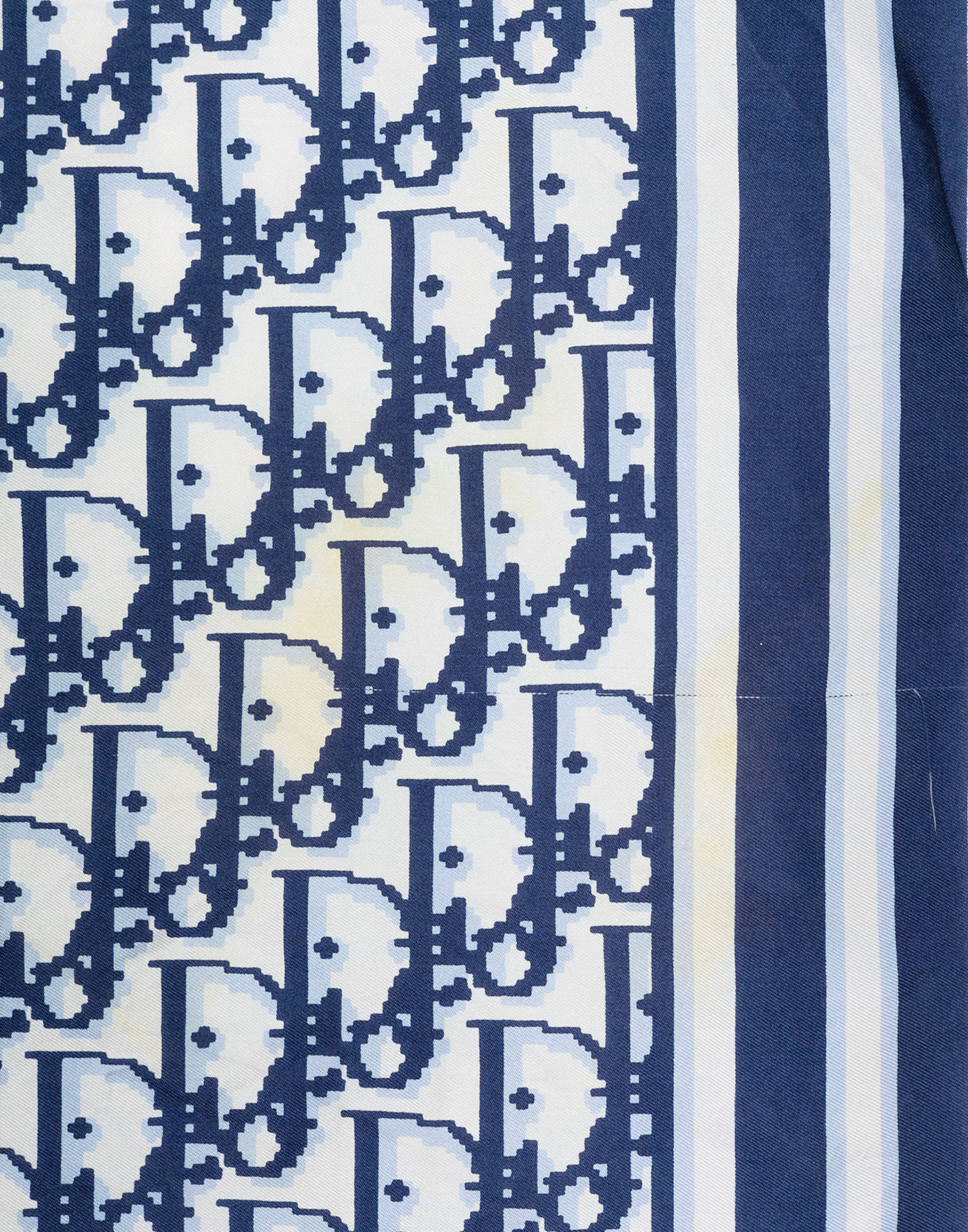 Christian Dior - Foulard monogramma blu - immagine 2