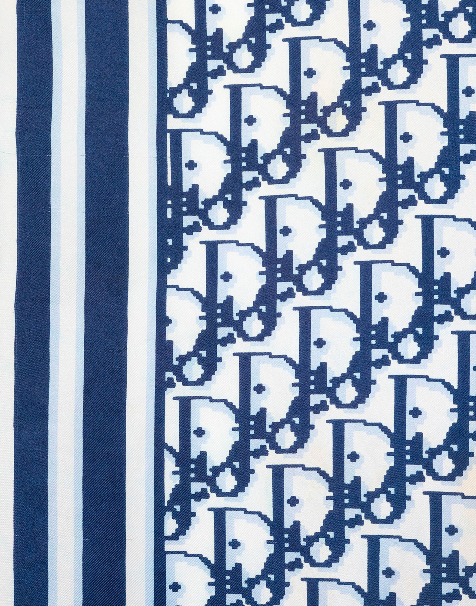 Christian Dior - Foulard monogramma blu - immagine 5