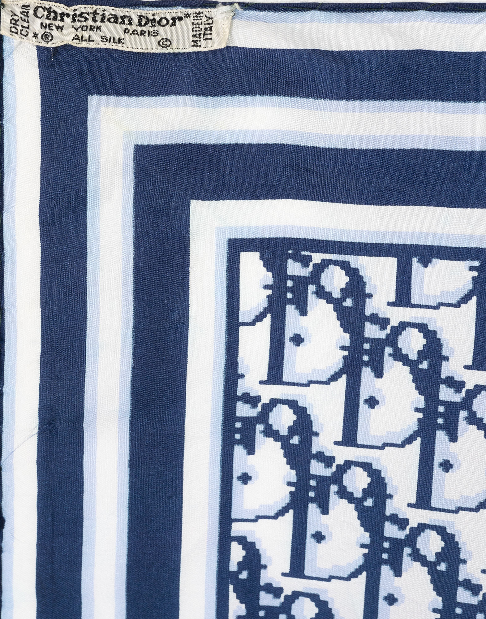 Christian Dior - Foulard monogramma blu - immagine 6