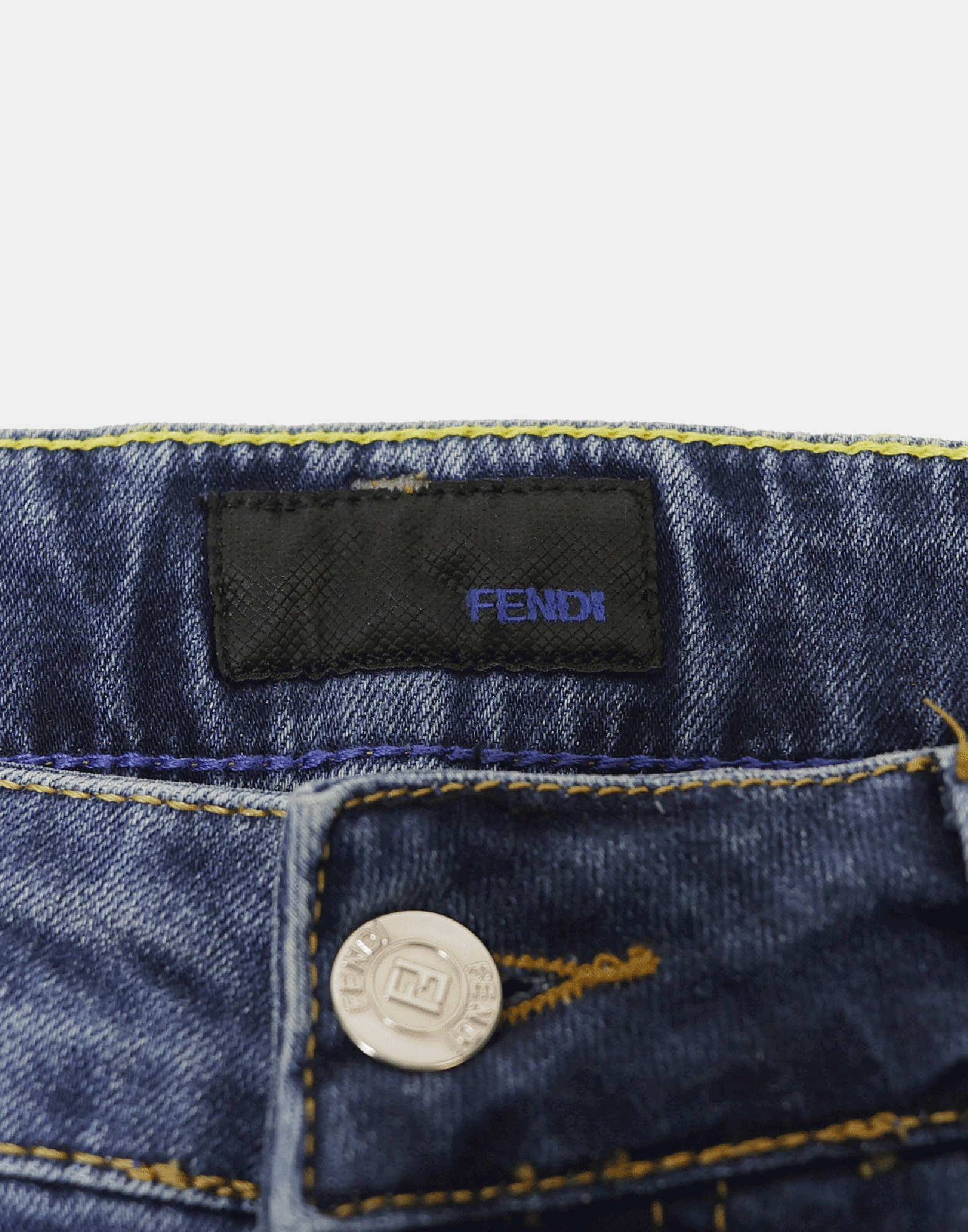 Fendi - 2000s distressed denim jeans - Image 6