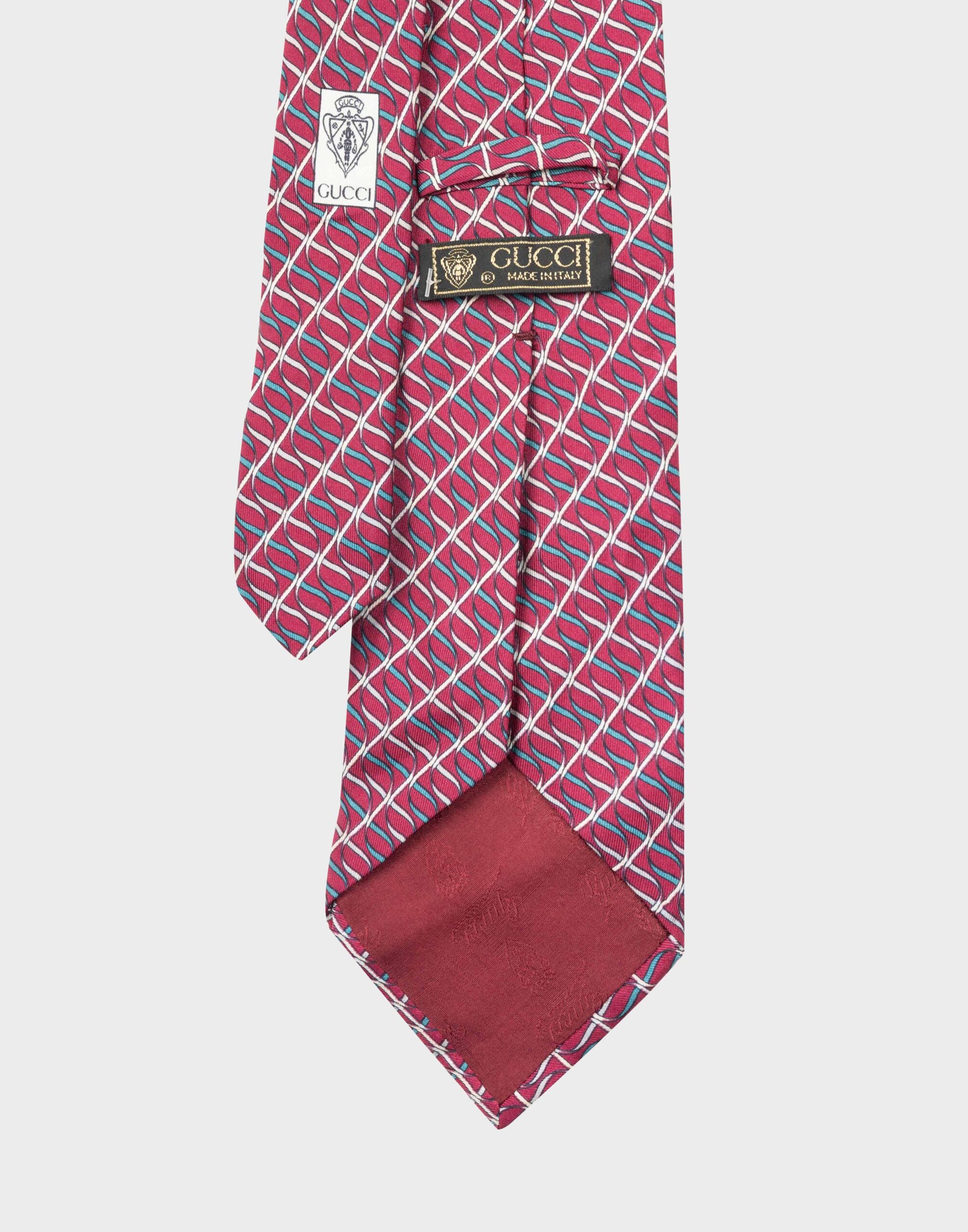 Gucci - 90s swirl pattern tie - Image 3
