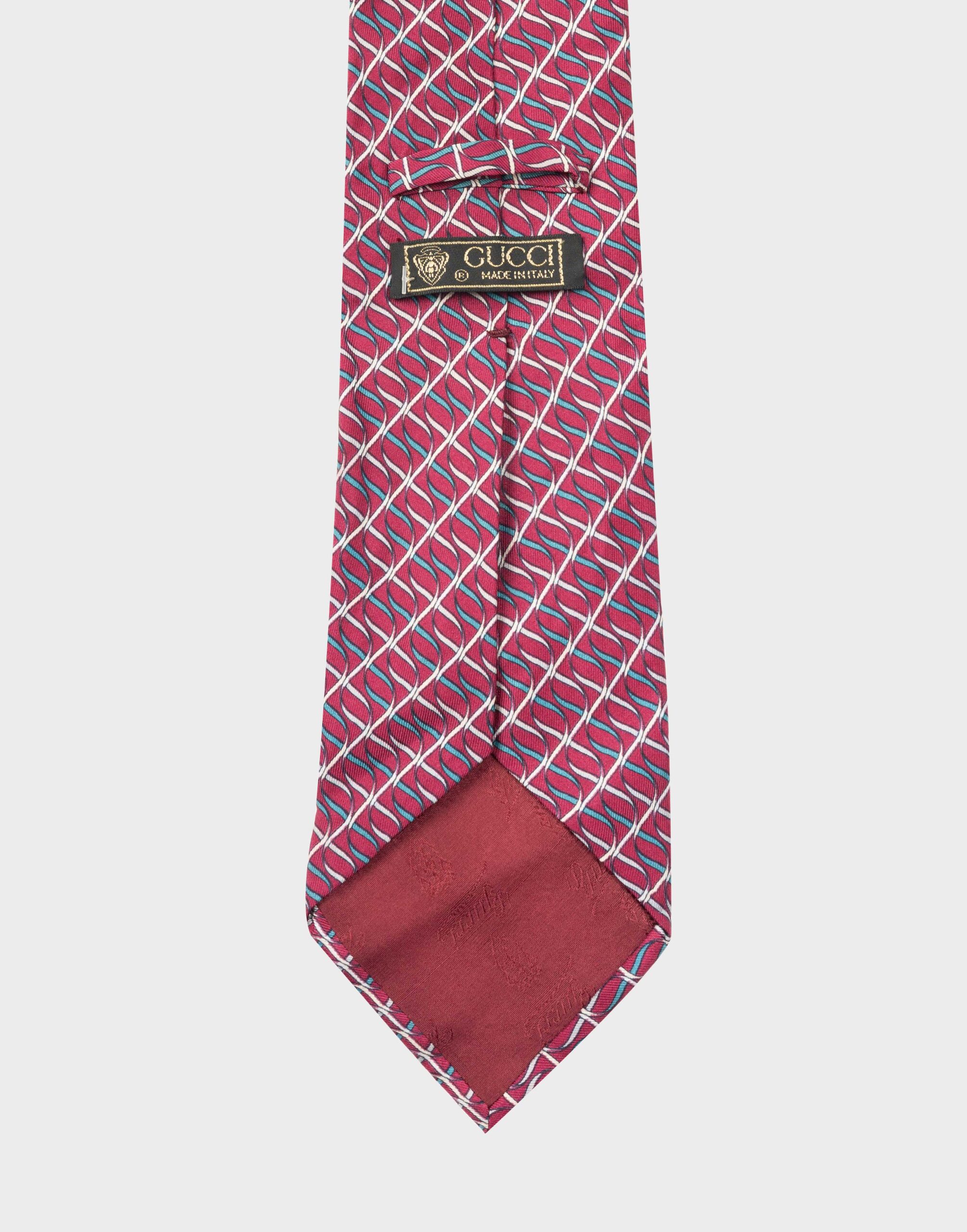 Gucci - 90s swirl pattern tie - Image 5