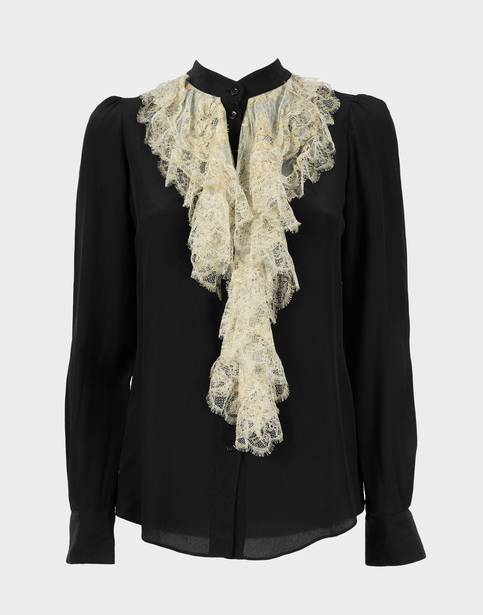Moschino Cheap and Chic - Camicia nera con volant
