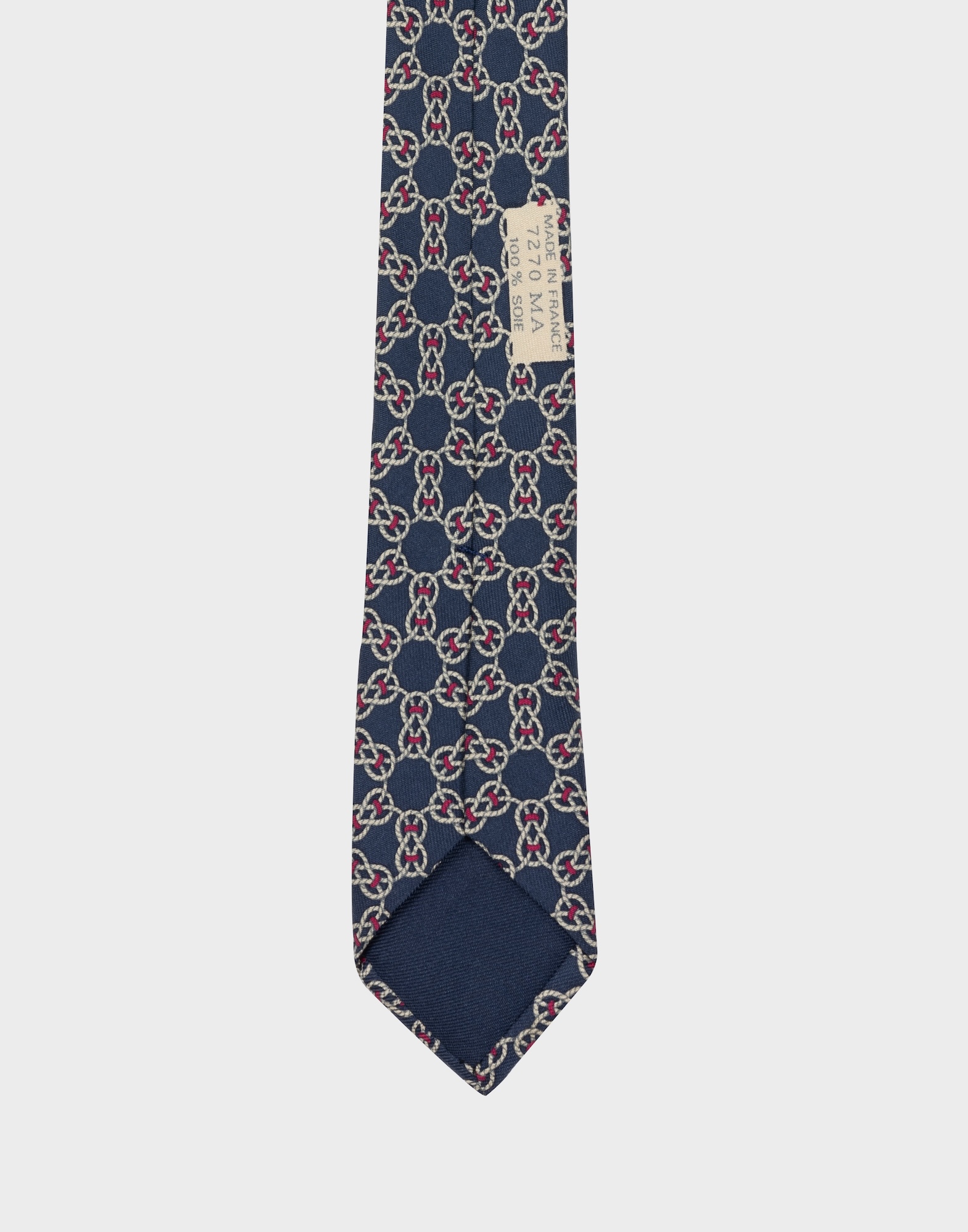 Hermes - Blue tie with braids pattern - Image 5