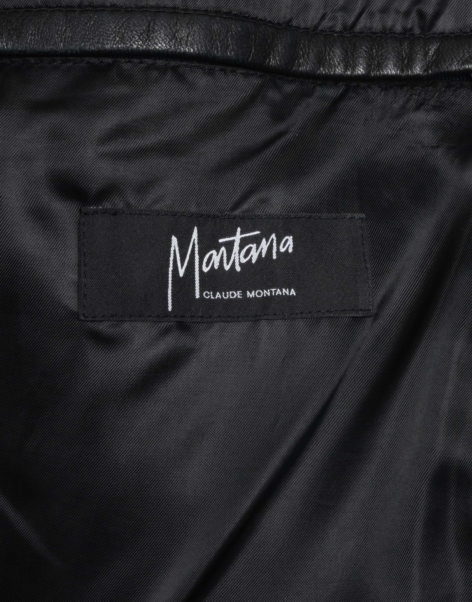 Montana - Giubbotto nero in pelle anni '90 - immagine 6