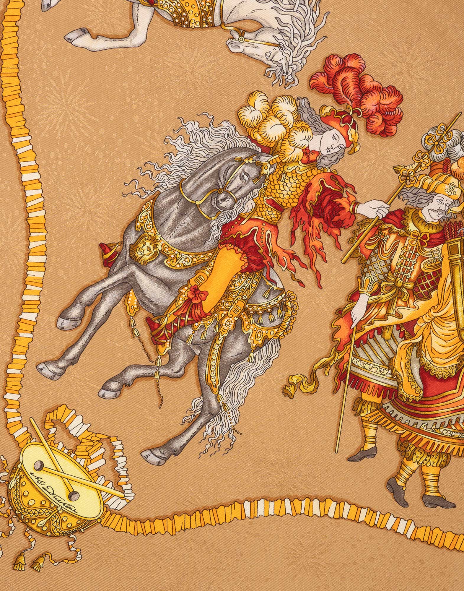 Hermes - 90s 'Les fetes du roi Soleil' scarf - Image 4
