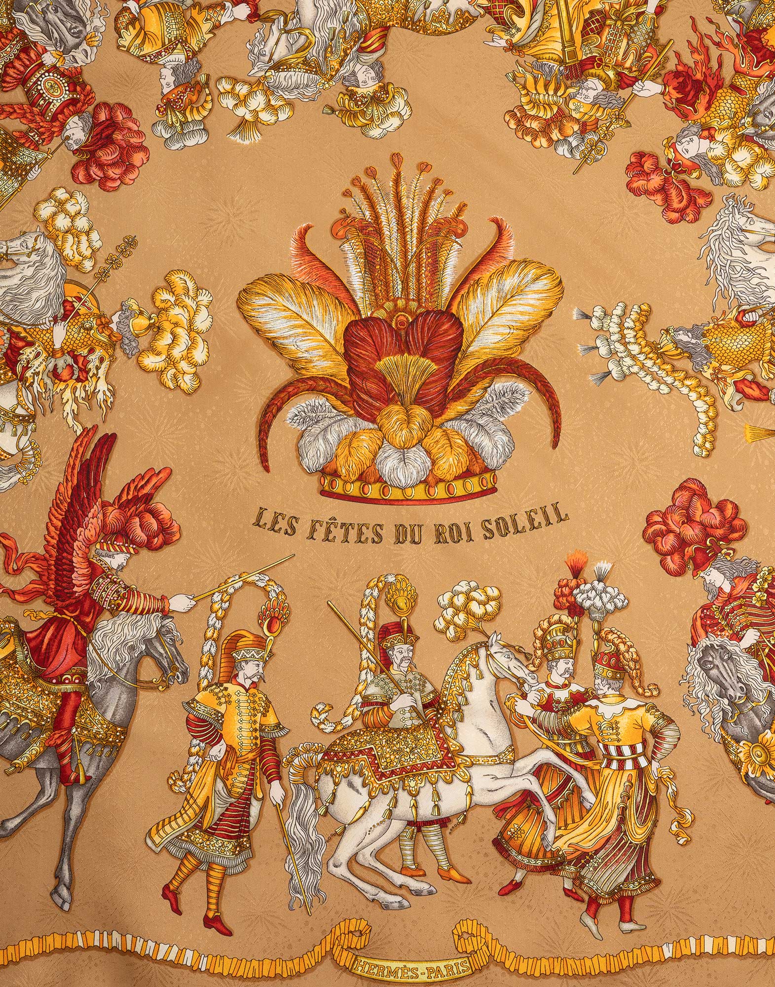 Hermes - 90s 'Les fetes du roi Soleil' scarf - Image 2