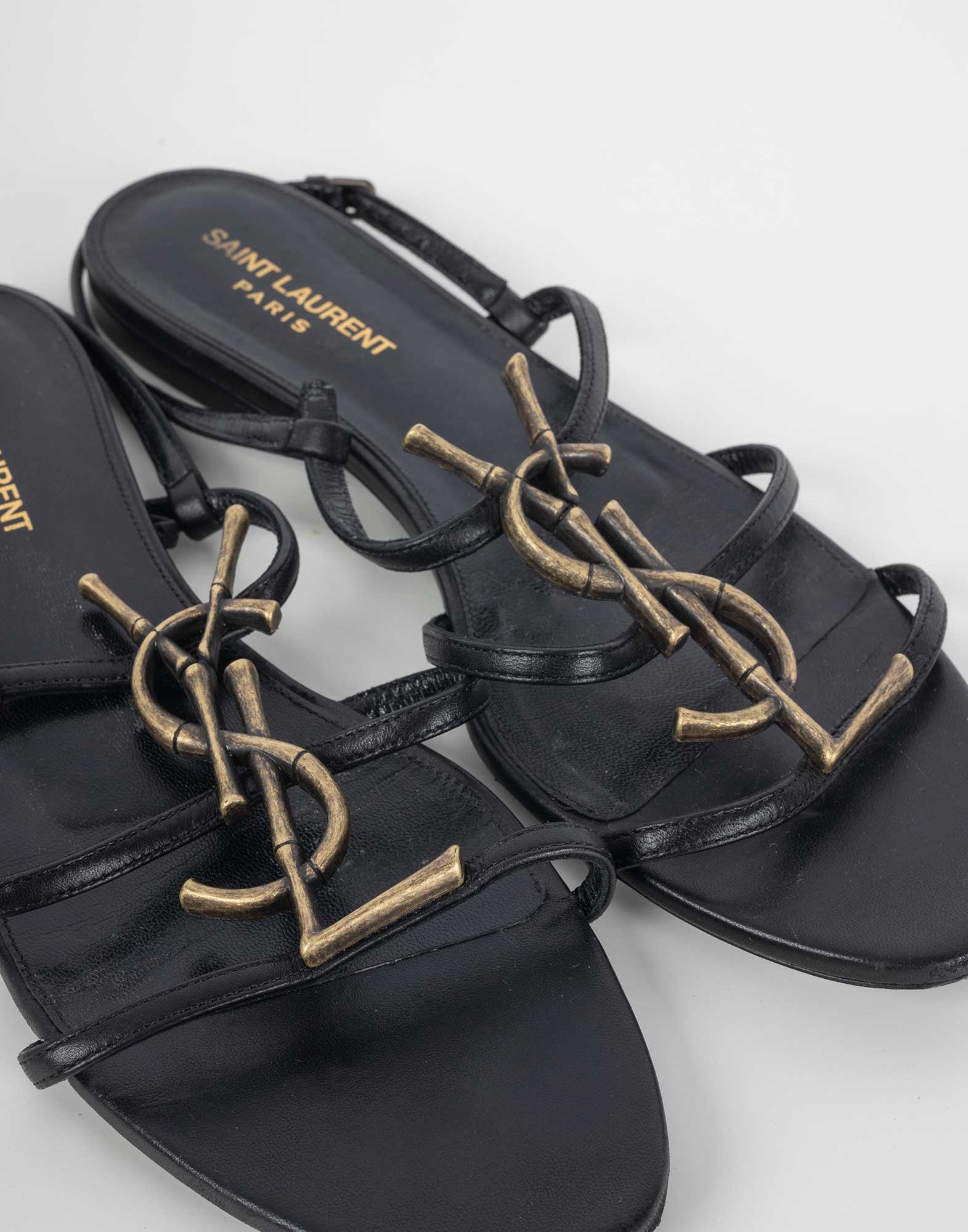 Sandali neri Yves Saint Laurent Cassandra Millesime Collection