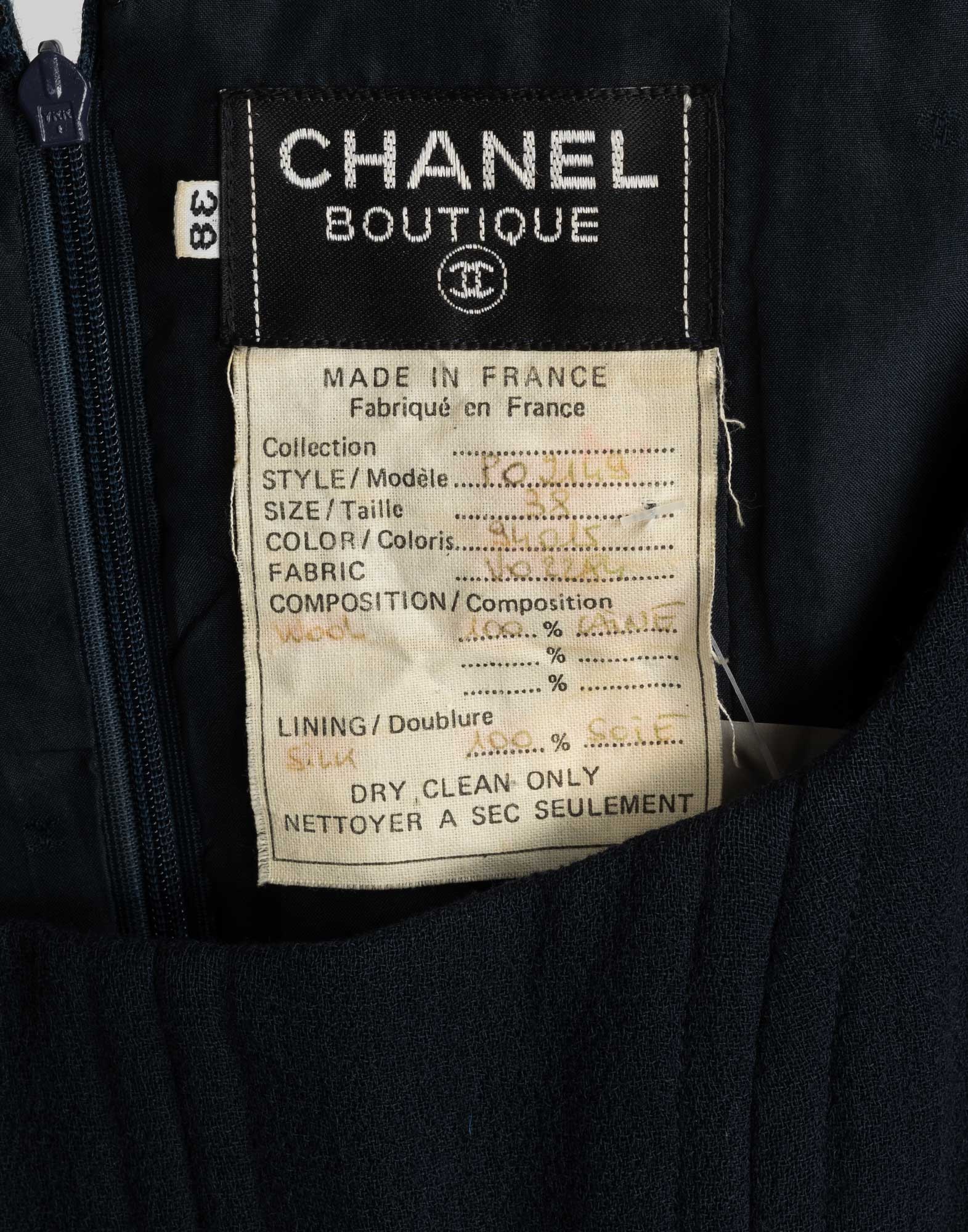 Chanel Boutique - 90s Blue bustier dress - Image 6
