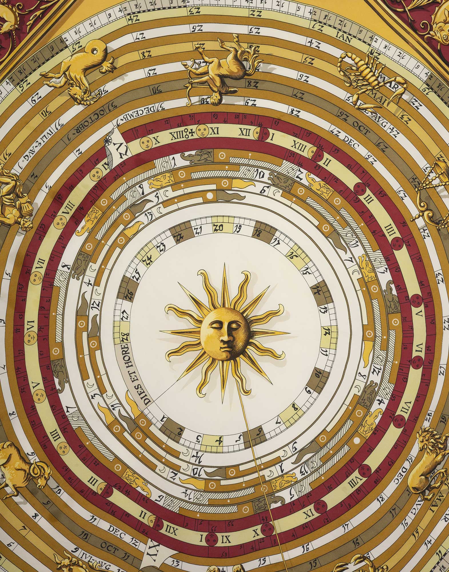 Hermes - Foulard 'Astrologie - Dies et Hore' in seta - immagine 2