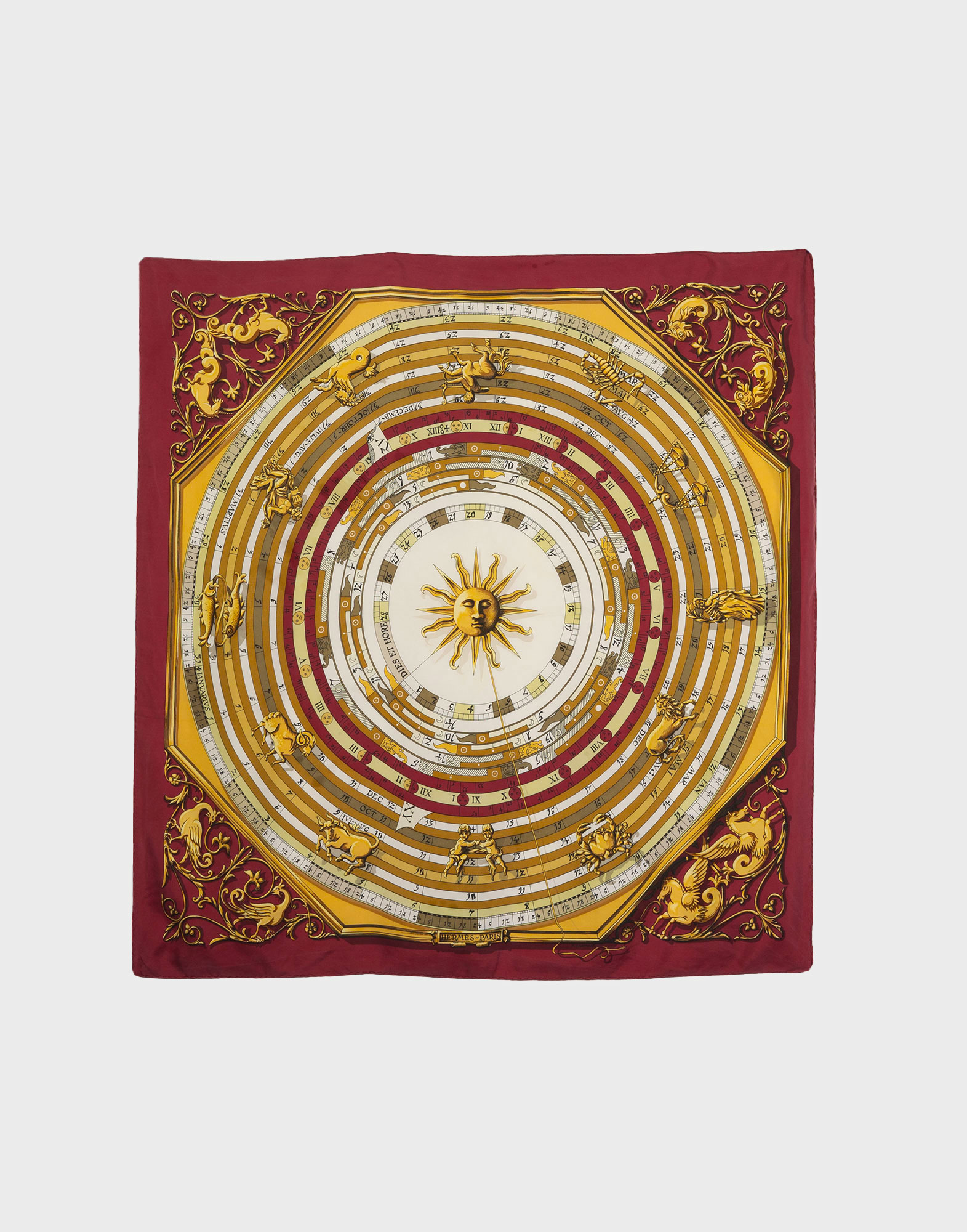 Hermes - Foulard 'Astrologie - Dies et Hore' in seta