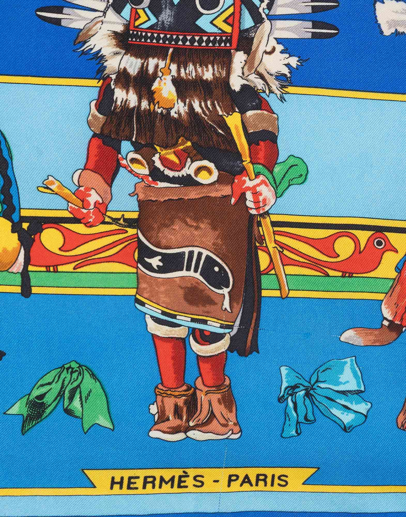 Hermes - Foulard 'Kachinas' anni '90 - immagine 4