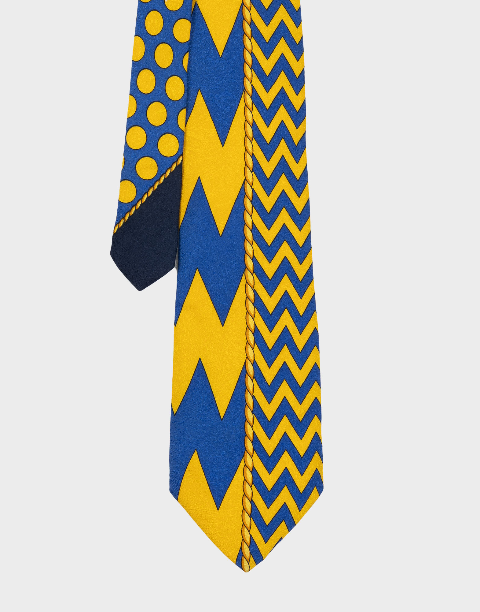 Versus by Gianni Versace - Geometric Pattern Tie - Image 2