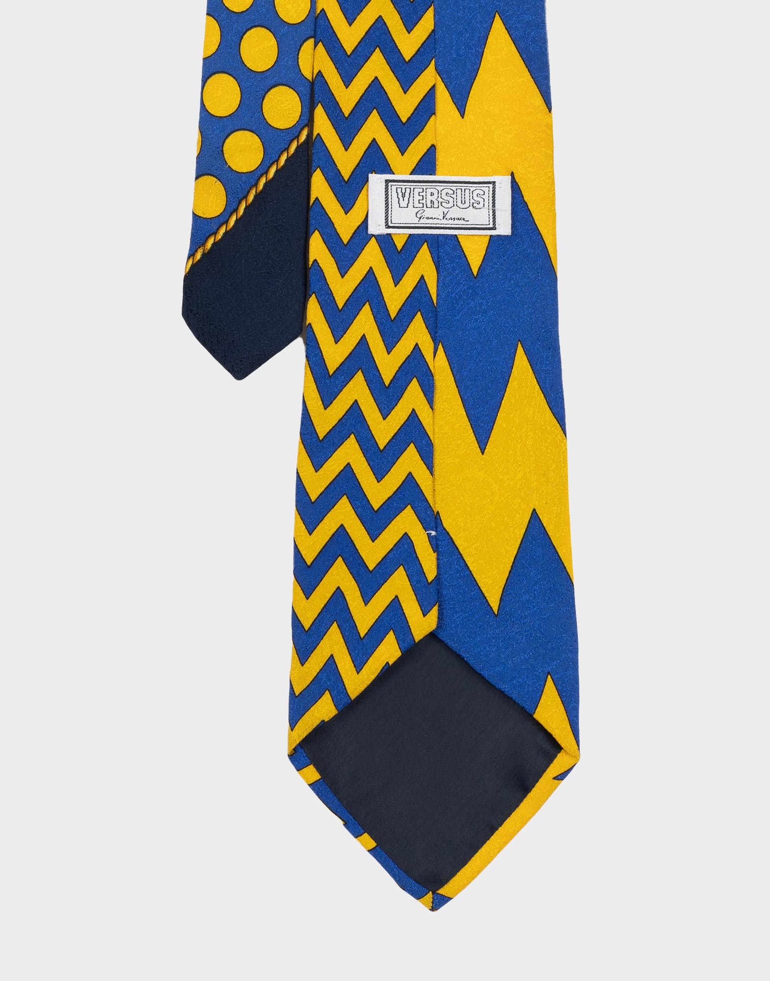 Versus by Gianni Versace - Geometric Pattern Tie - Image 3
