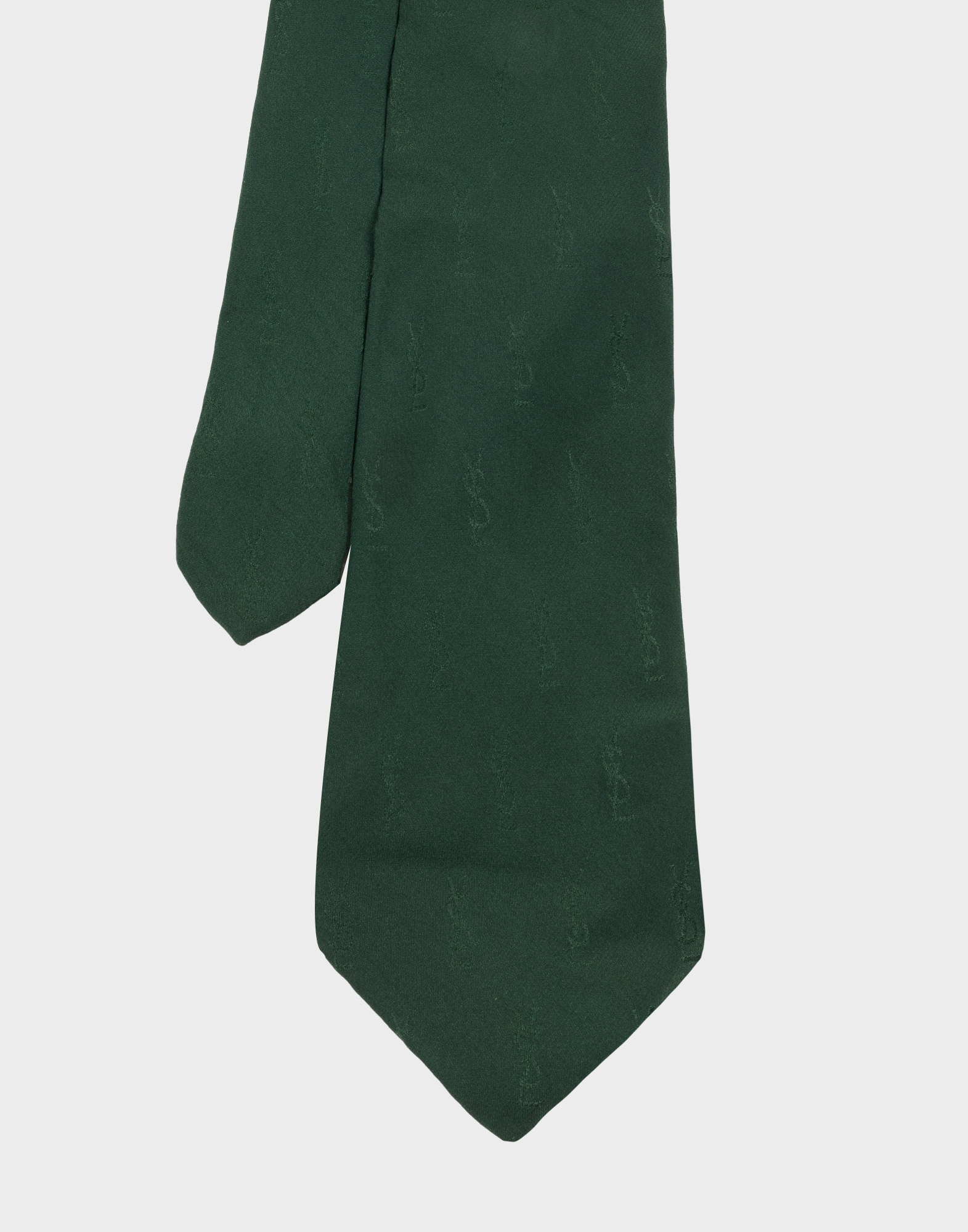 Yves Saint Laurent - Logated green tie - Image 2