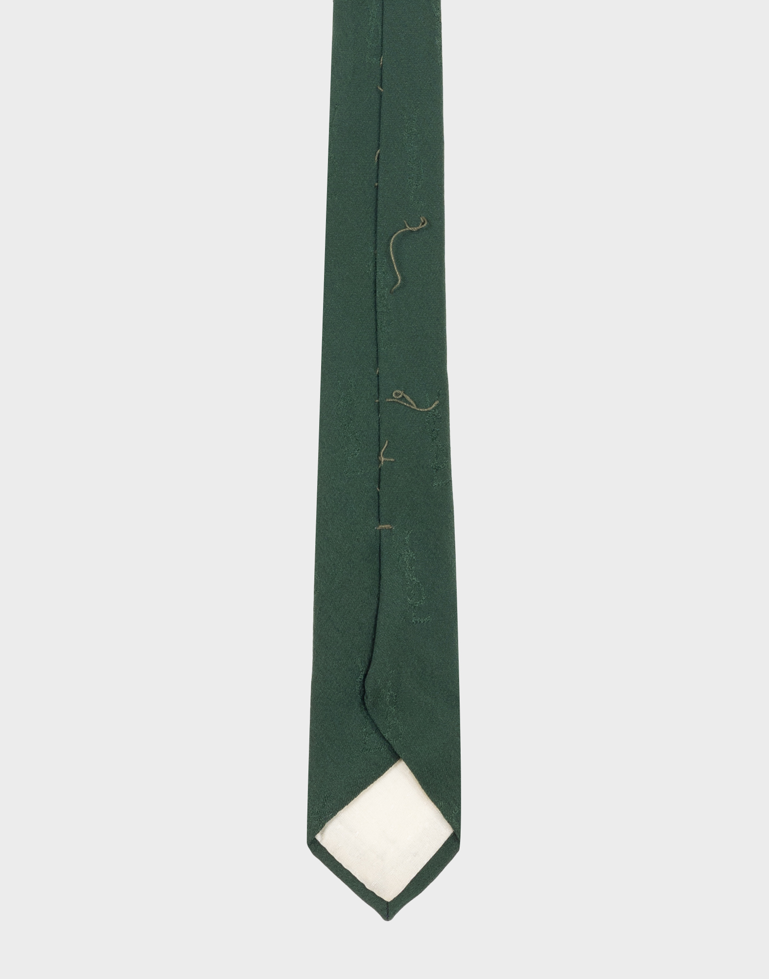 Yves Saint Laurent - Logated green tie - Image 5
