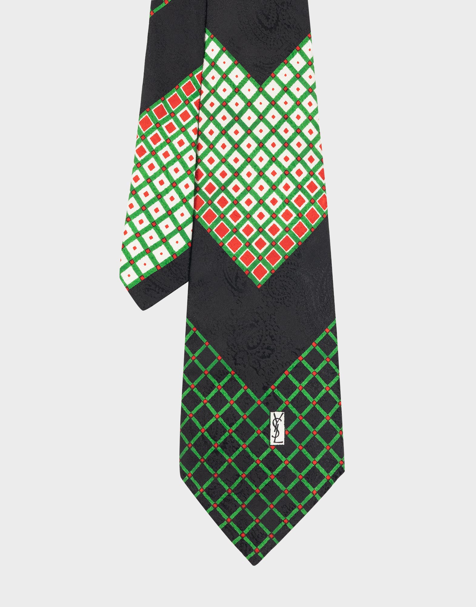 Yves Saint Laurent - Geometric black tie - Image 2