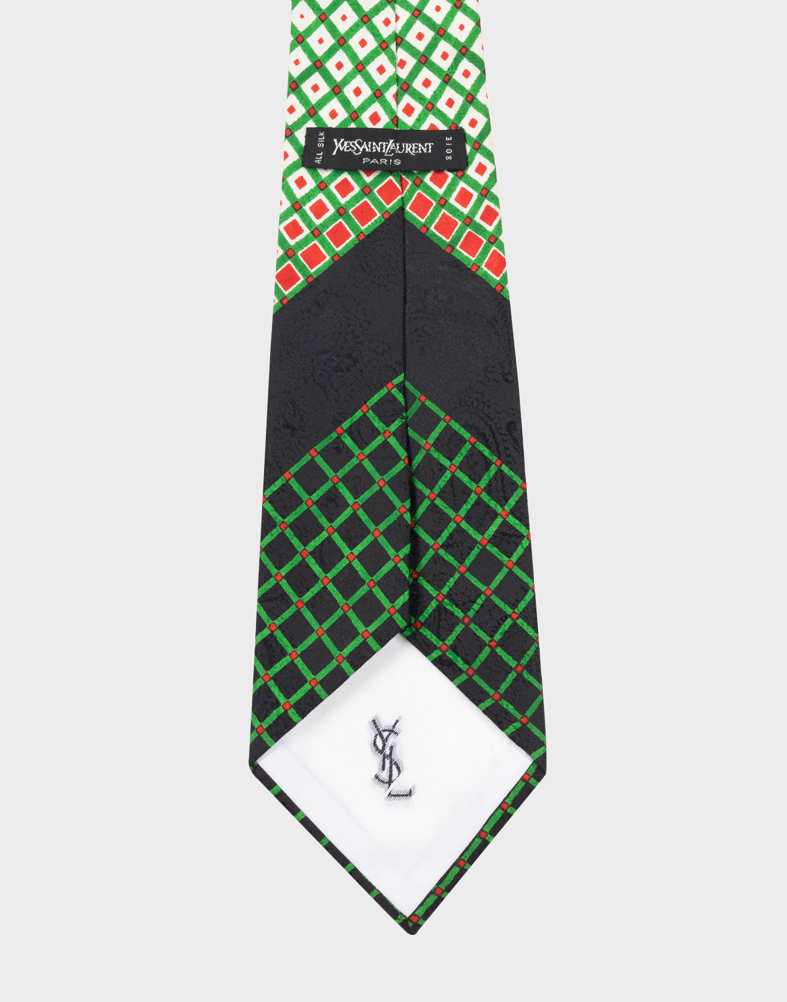 Yves Saint Laurent - Geometric black tie - Image 4