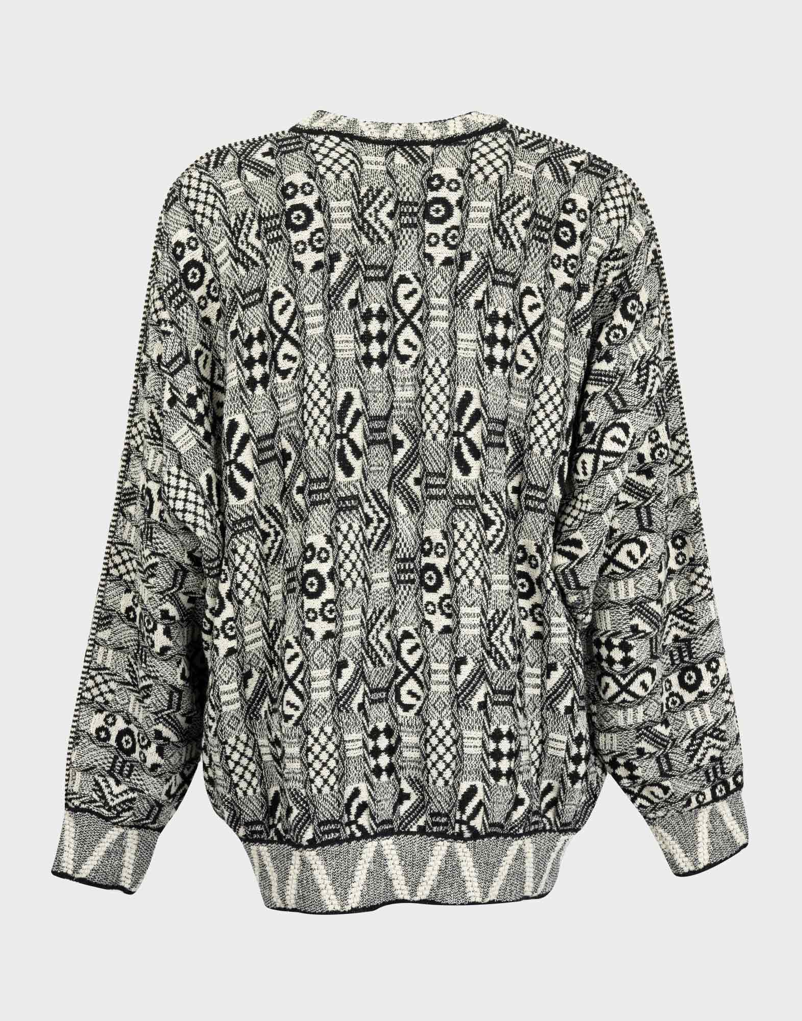 Carlo Colucci - 90s black and gray jumper - Image 2