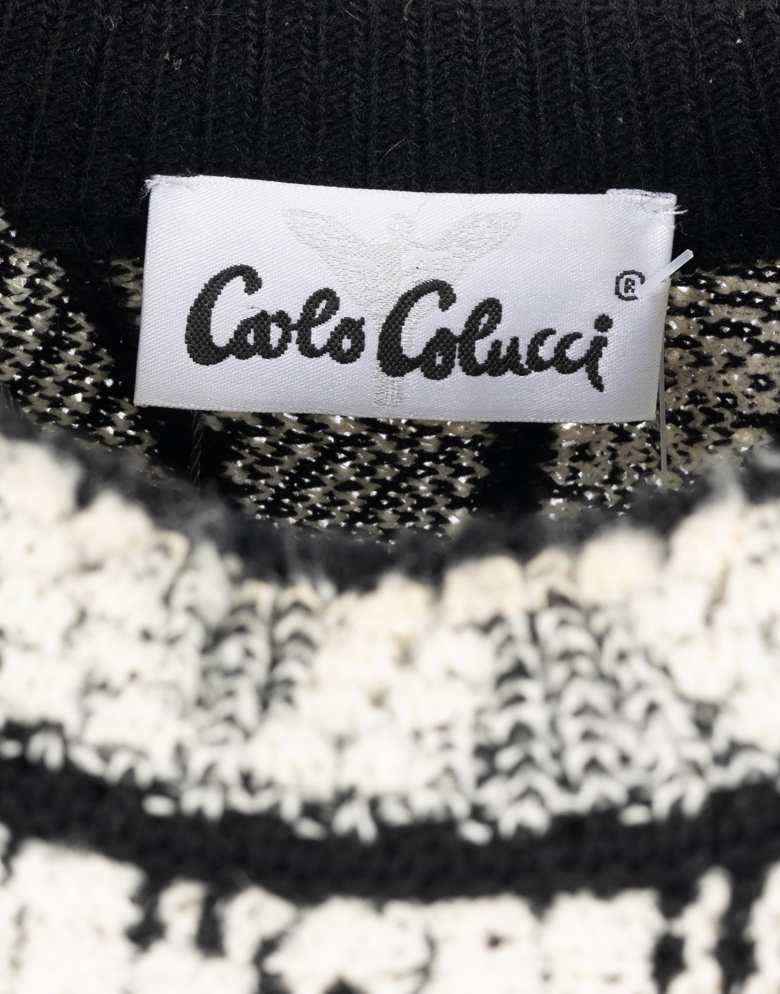 Carlo Colucci - 90s black and gray jumper - Image 3