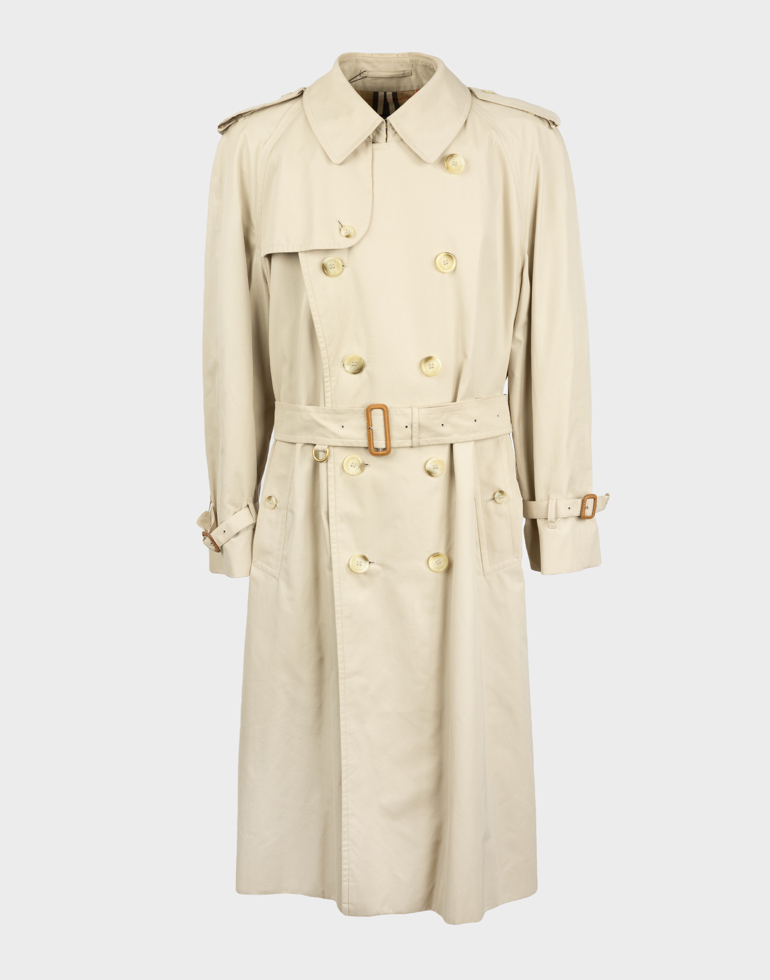 Burberrys - Trench in cotone beige anni '90