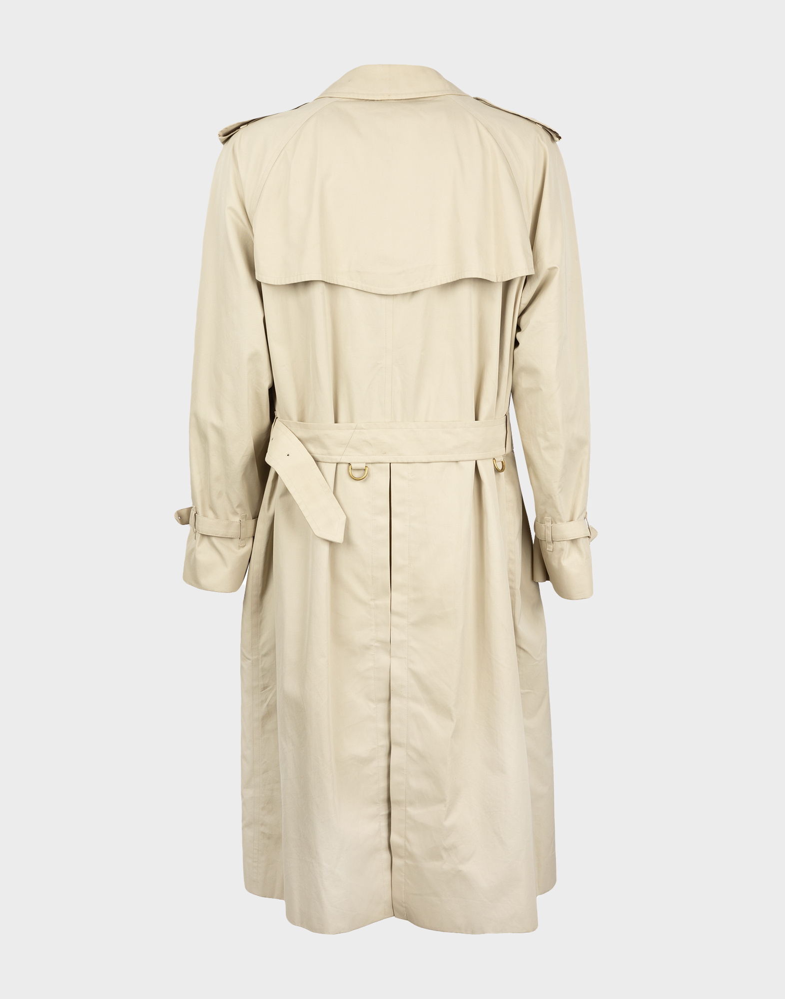 Burberrys - Trench in cotone beige anni '90 - immagine 5