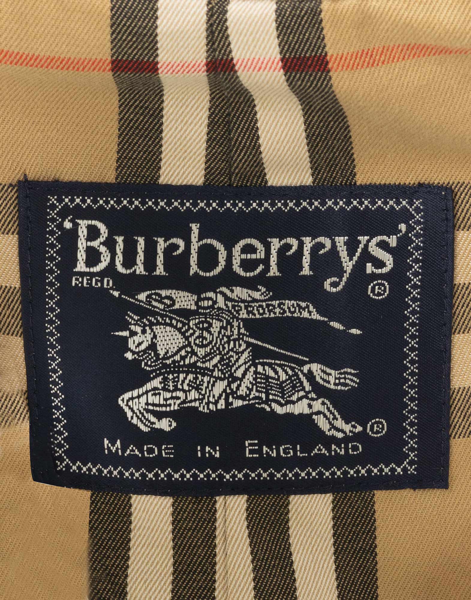 Burberrys - Trench in cotone beige anni '90 - immagine 6