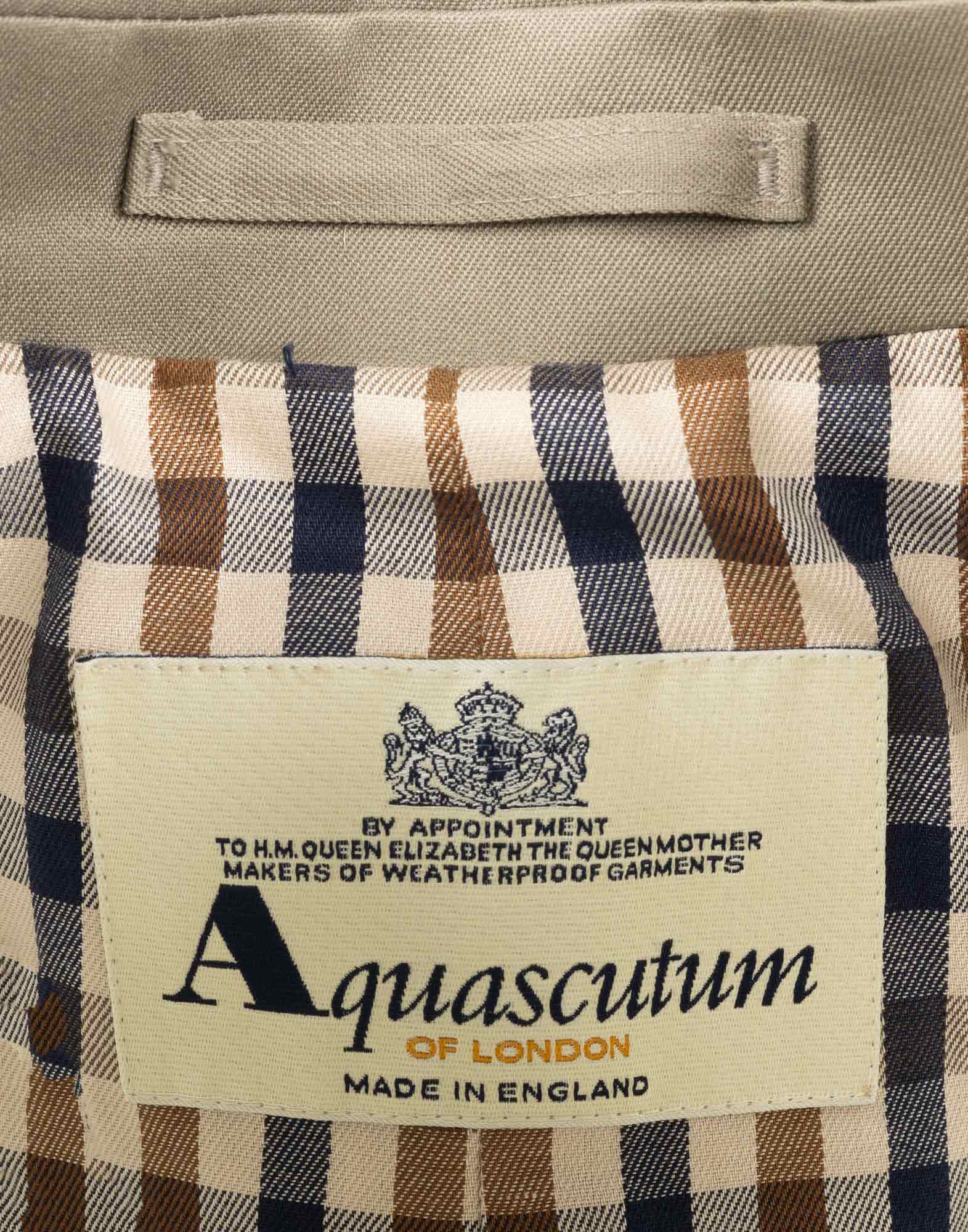 Aquascutum - Trench in cotone beige - immagine 3
