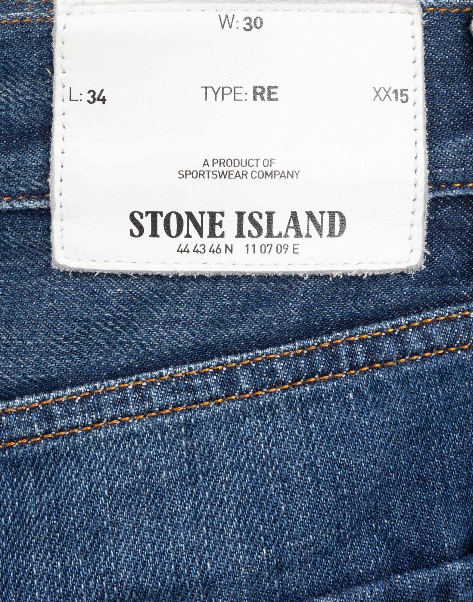 Stone Island - Pantaloni in denim scuro - immagine 6