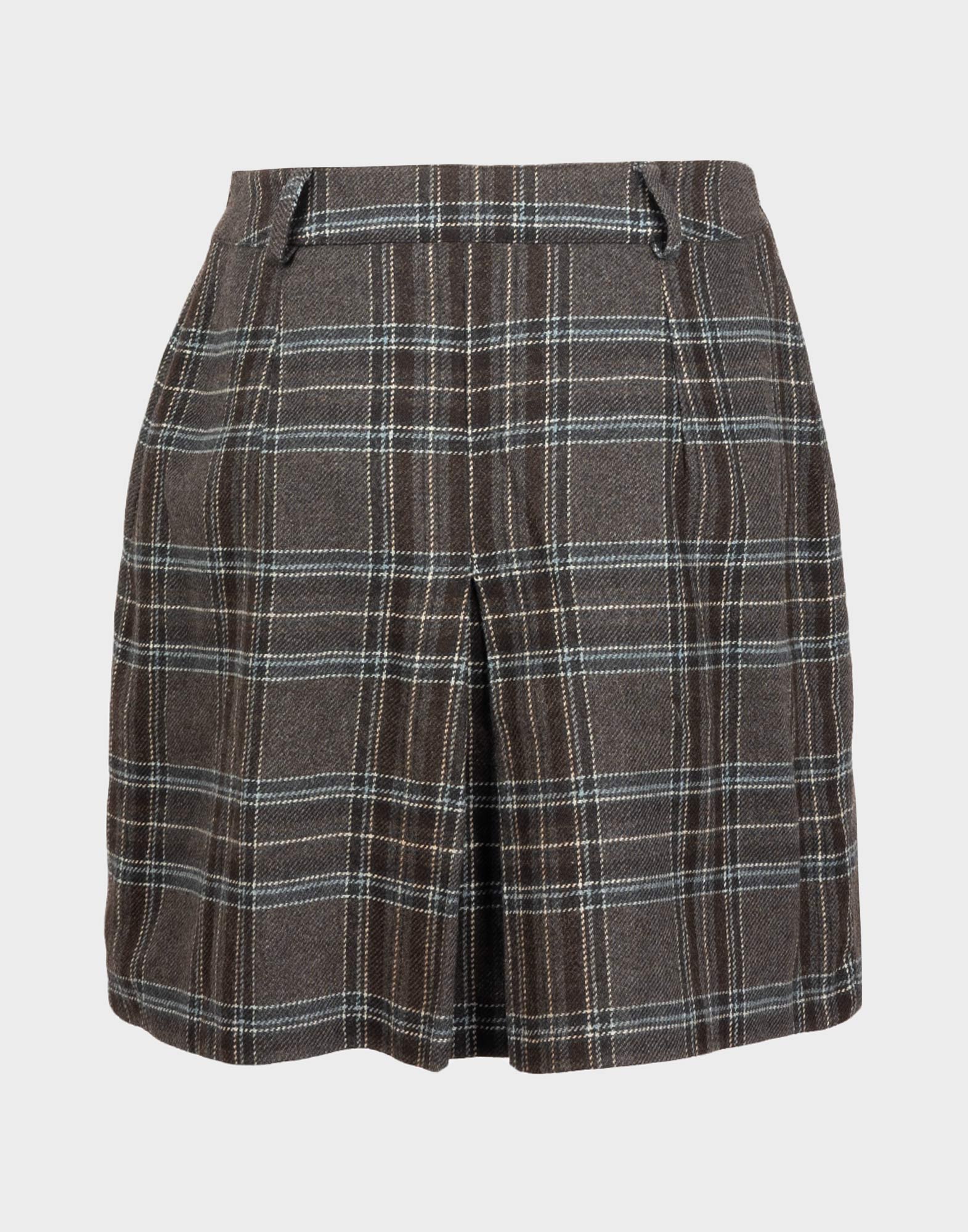 Vintage - Minigonna tartan plissettata - immagine 2